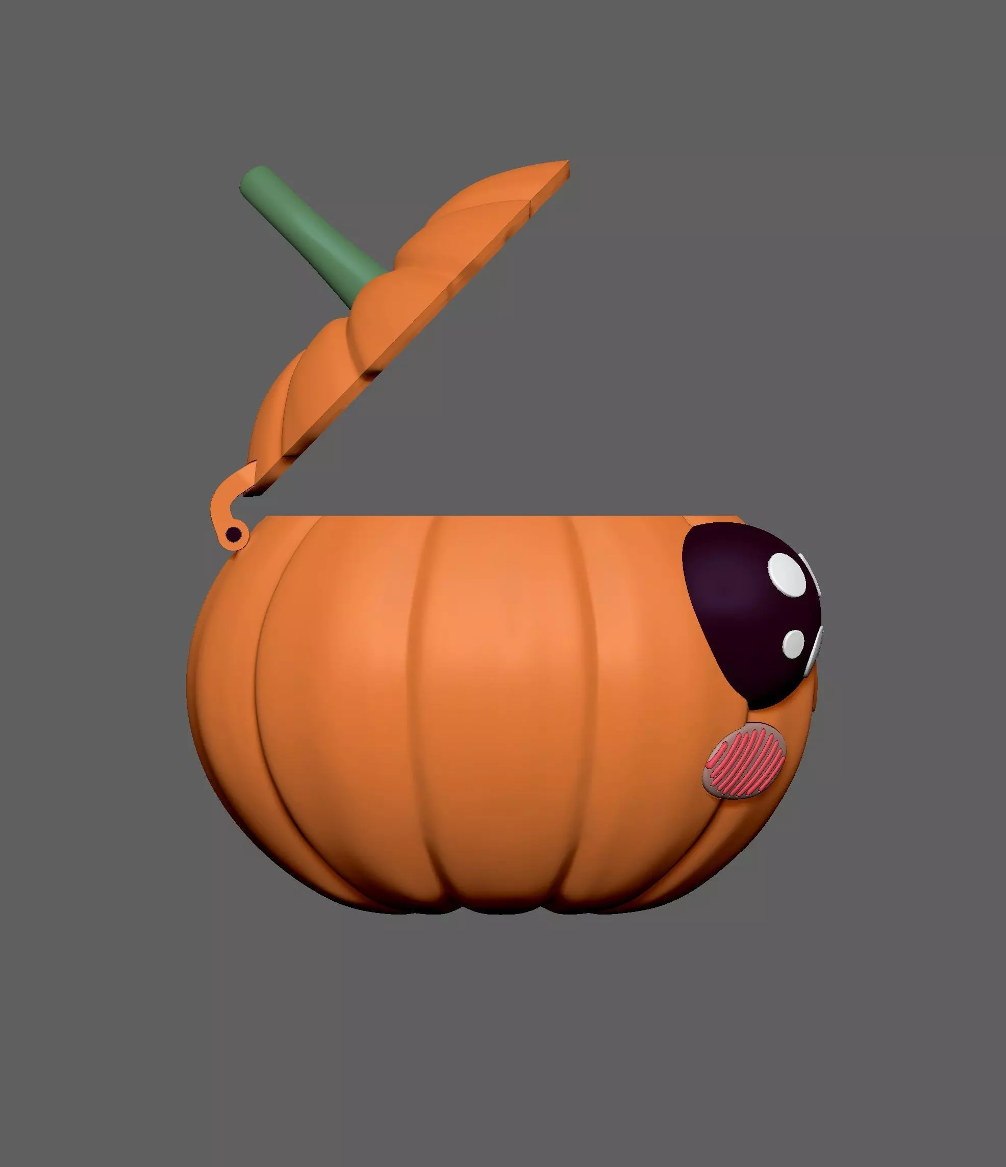 Smiling pumpkin-01 3D print model_7