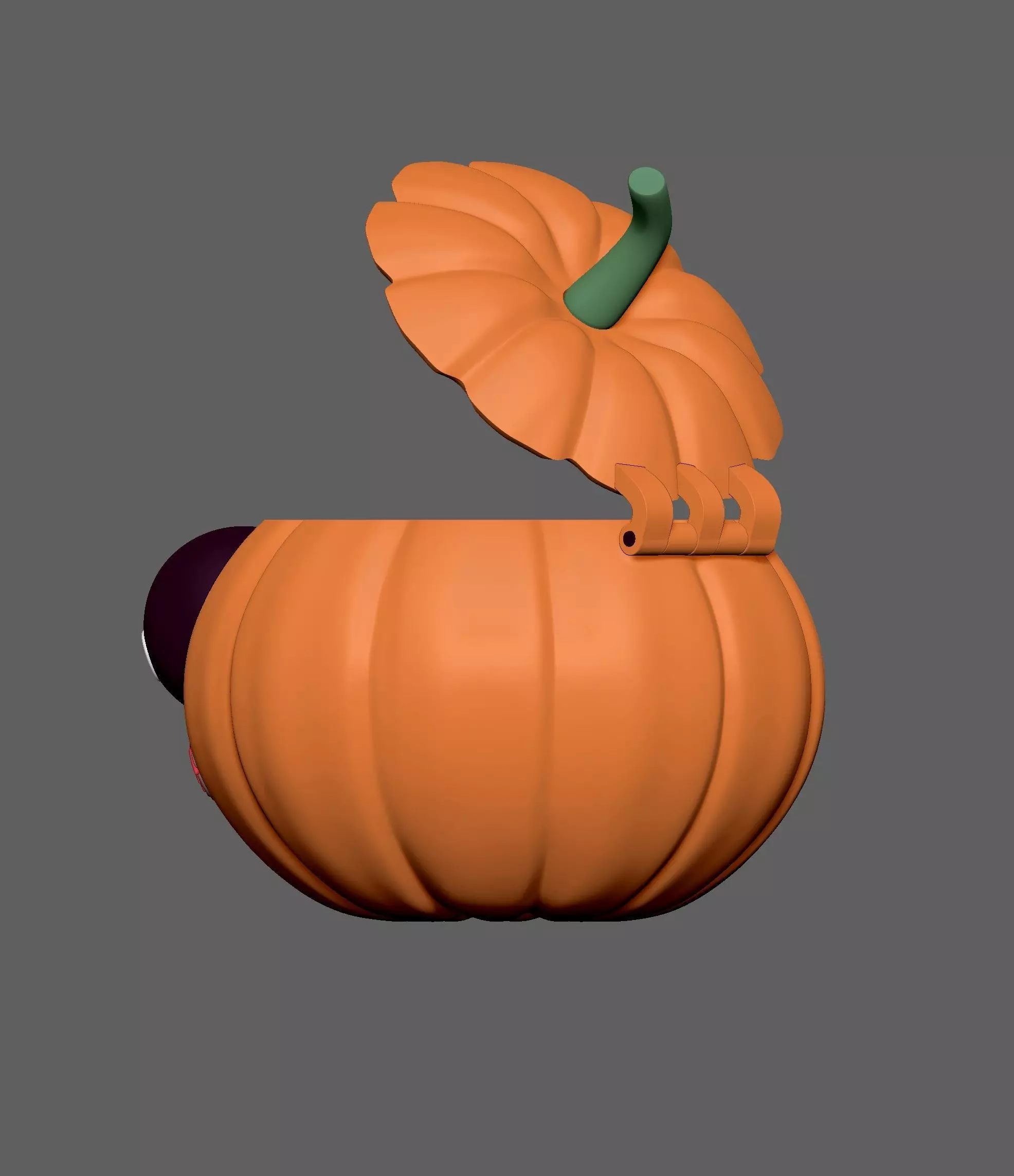 Smiling pumpkin-01 3D print model_10