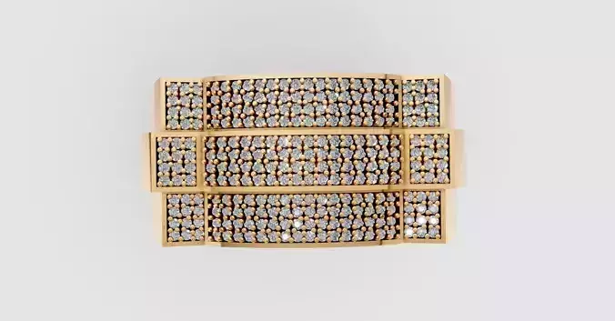 Triple Layer Diamond Ring