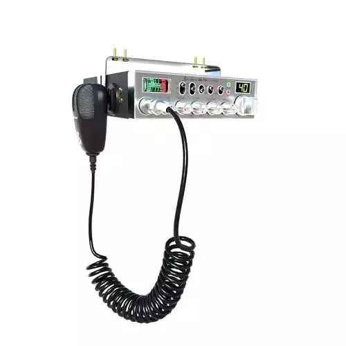 CB Radio Cobra 29 LTD 3D Model Classic Pro Truck CB Transceiver