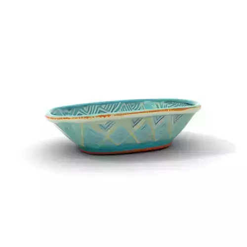 Turquoise Ceramic Dish model pack