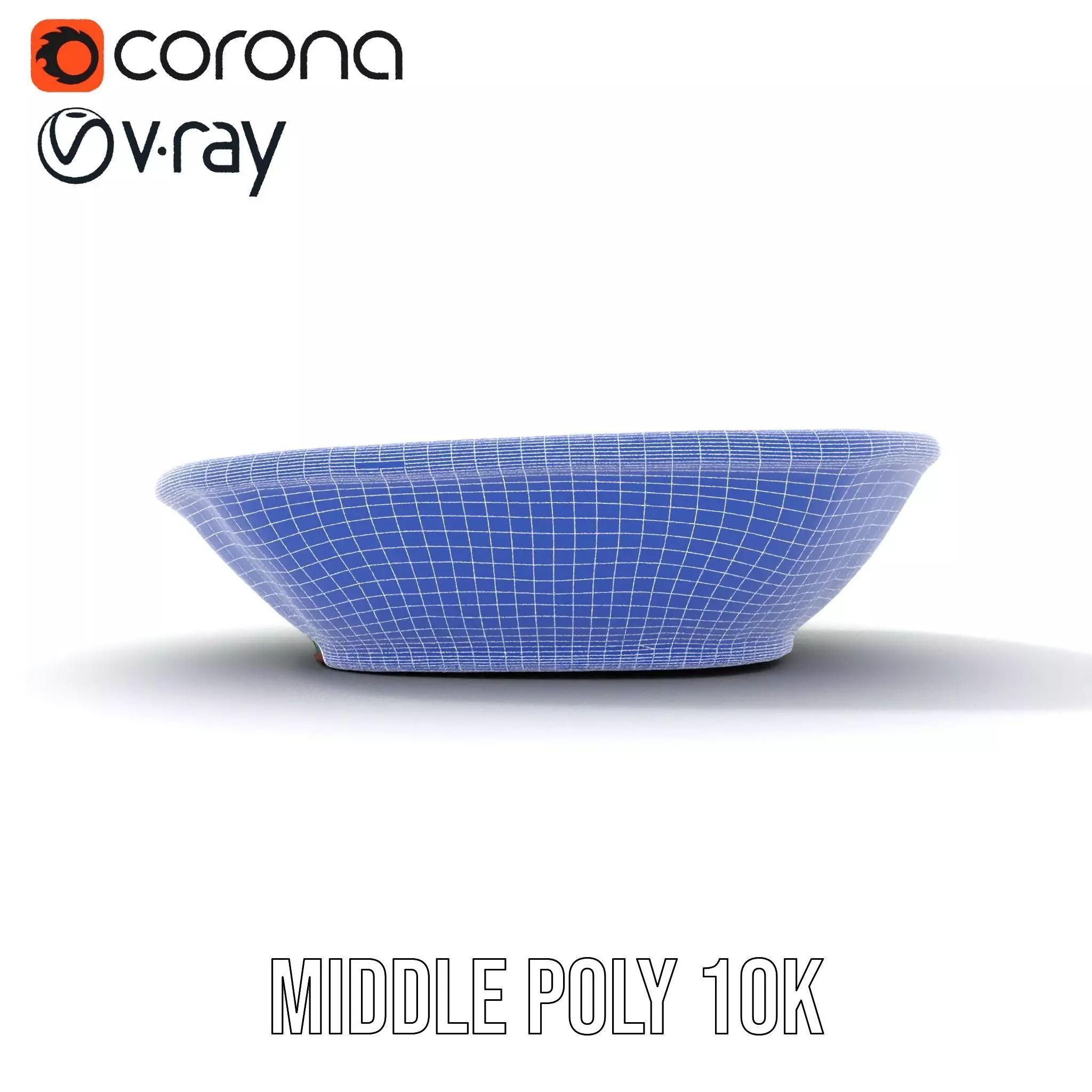Turquoise Ceramic Dish model pack Low-poly 3D model_27