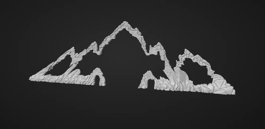 Astroworld Mountain 3D print model_0