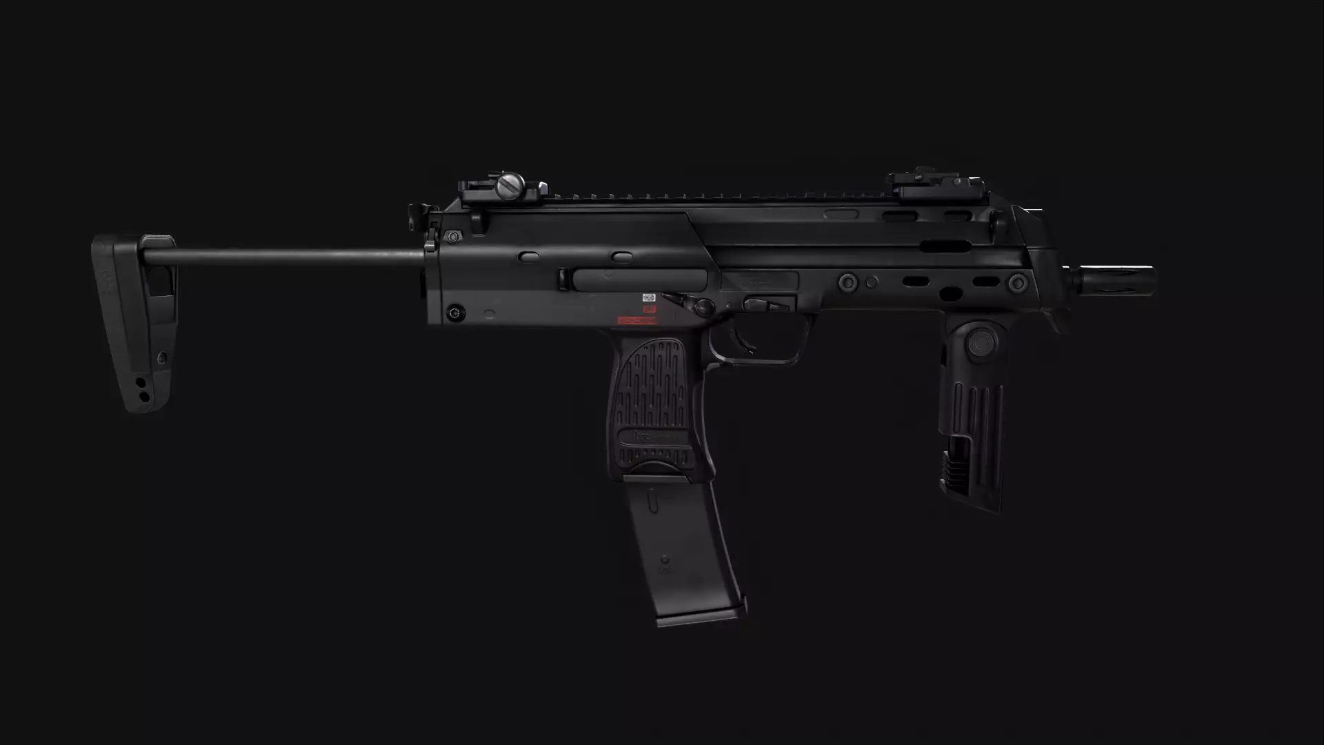 MP7 Submachine Gun Low-poly 3D model