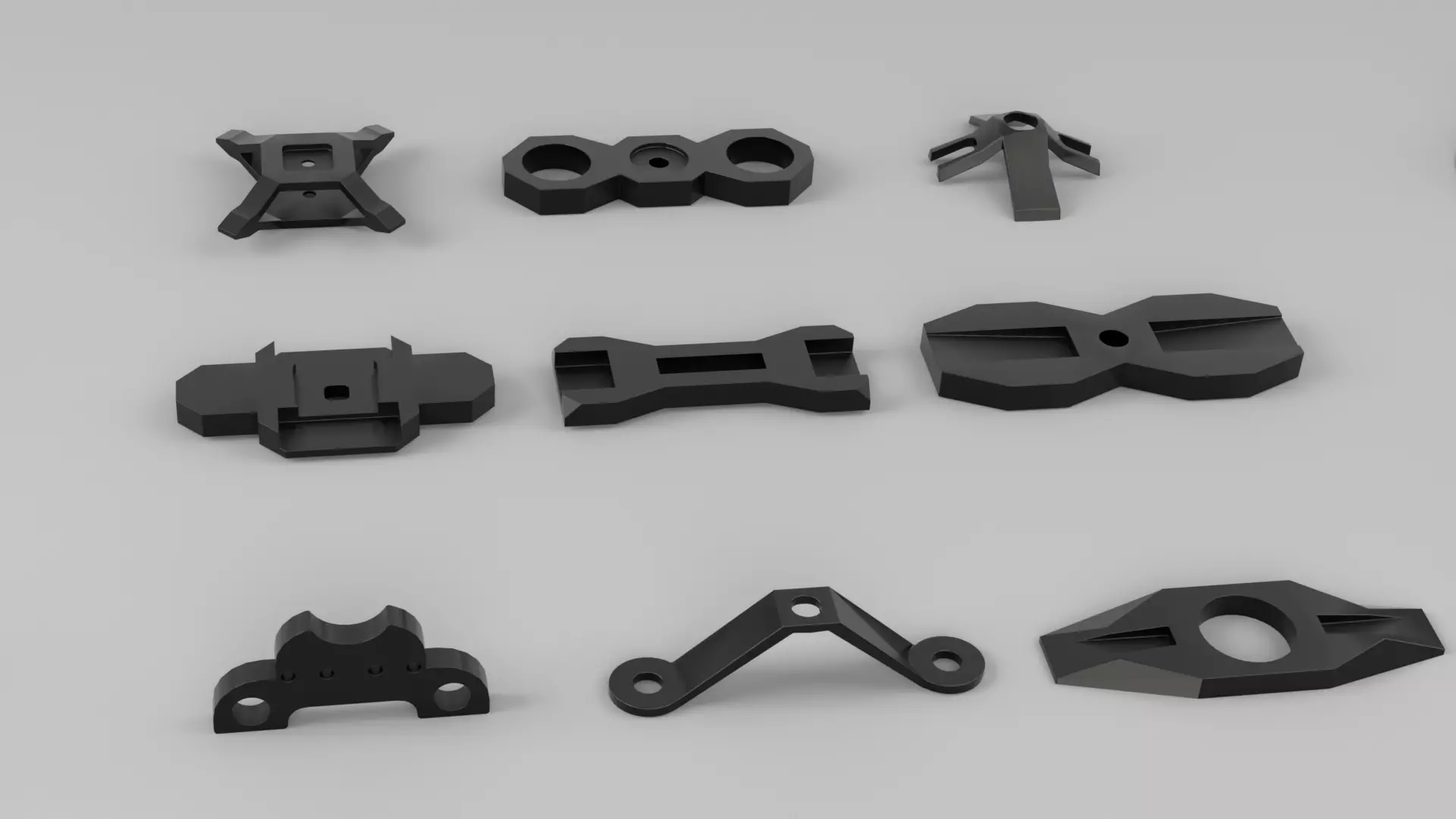 KitBash Hard Surface Sci-fi pack Low-poly 3D model_6