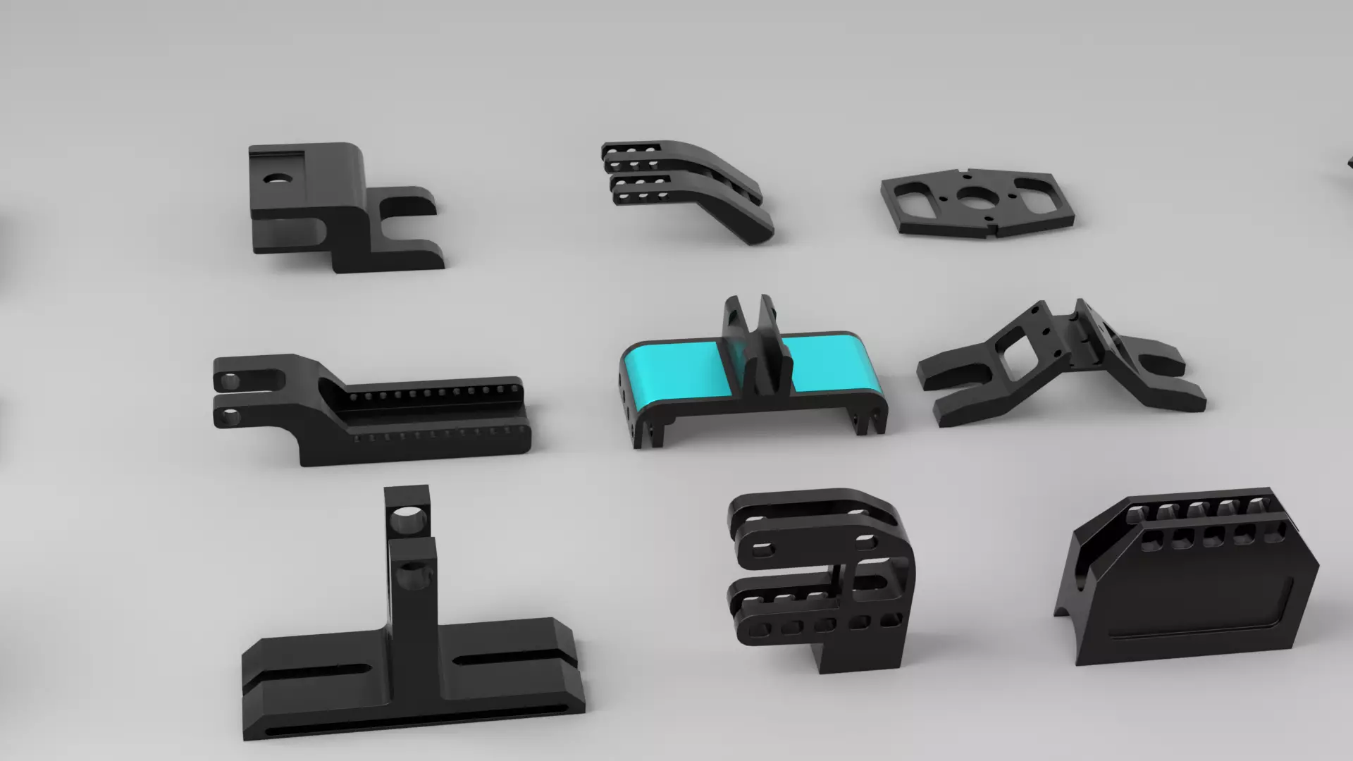 KitBash Hard Surface Sci-fi pack Low-poly 3D model_5