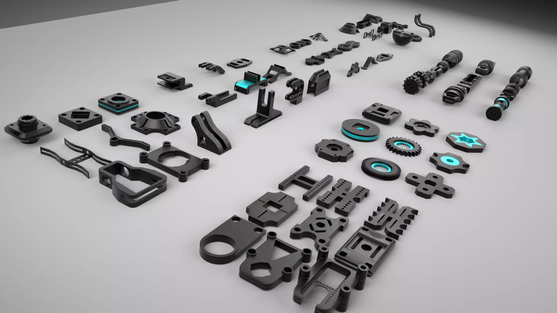 KitBash Hard Surface Sci-fi pack Low-poly 3D model_0