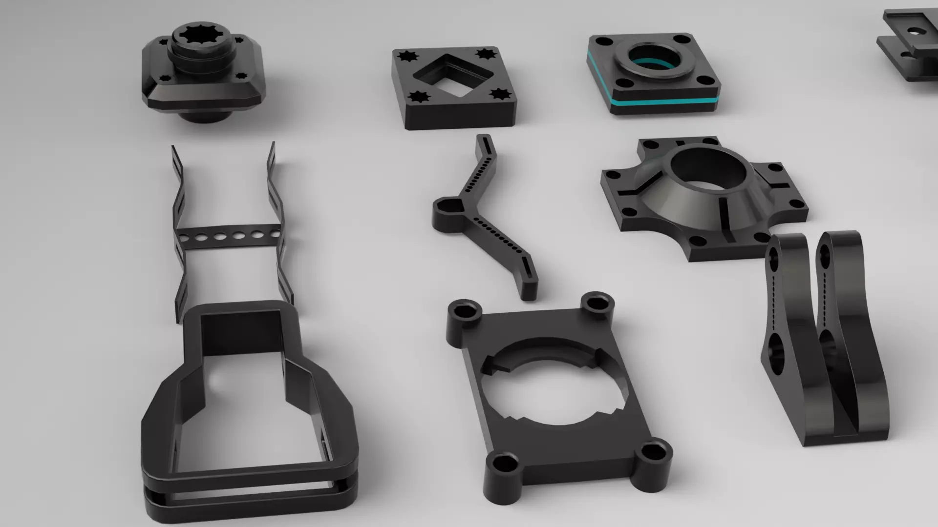 KitBash Hard Surface Sci-fi pack Low-poly 3D model_4