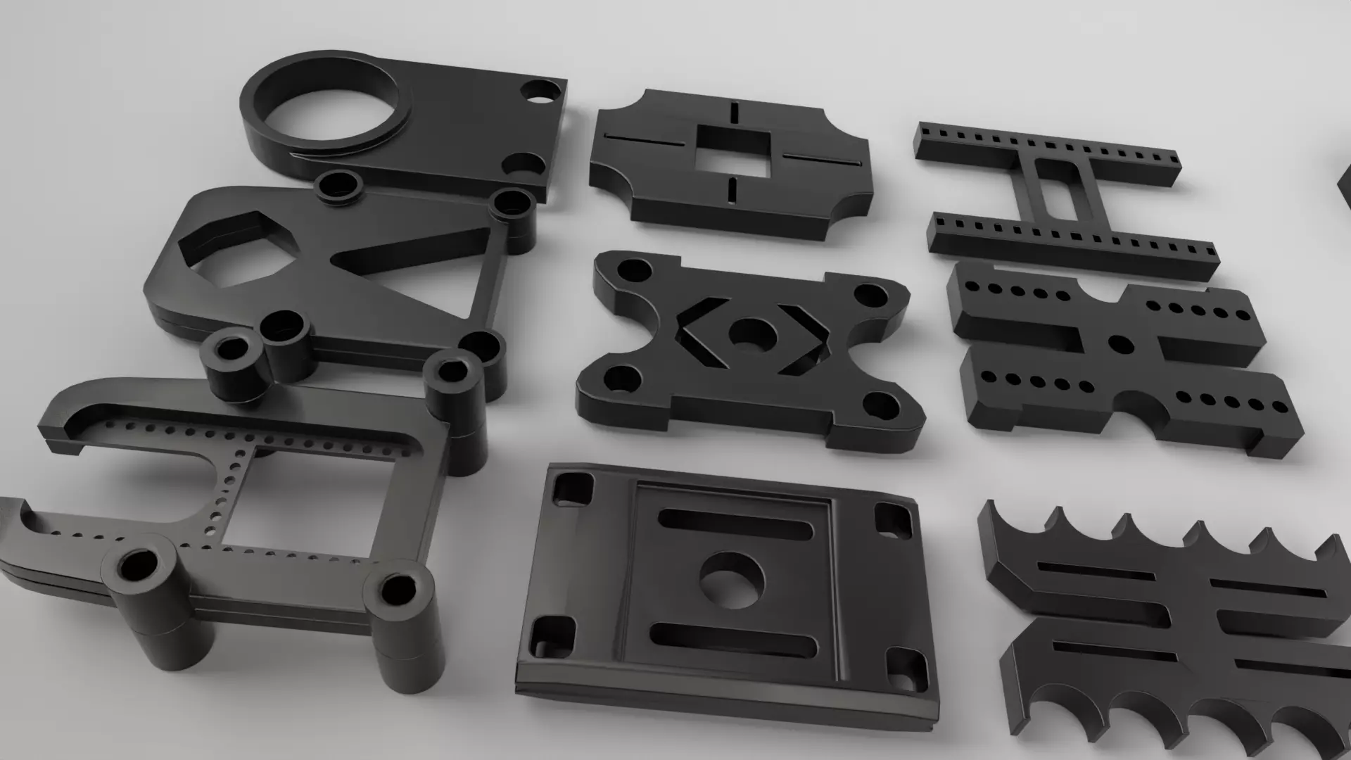 KitBash Hard Surface Sci-fi pack Low-poly 3D model_1