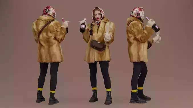 Celebrating Women With Champagne Glass