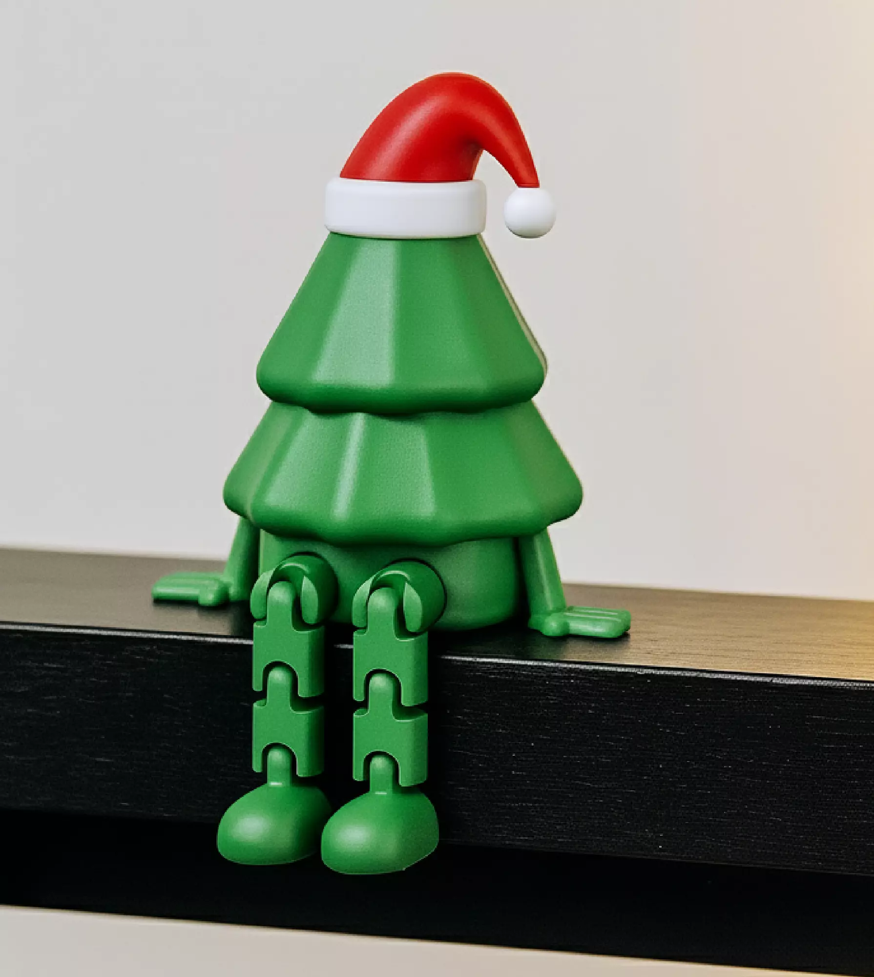 Flexi Xmas Decors Santa Hat Christmas Tree  Reindeer Snowman 3D print model_4