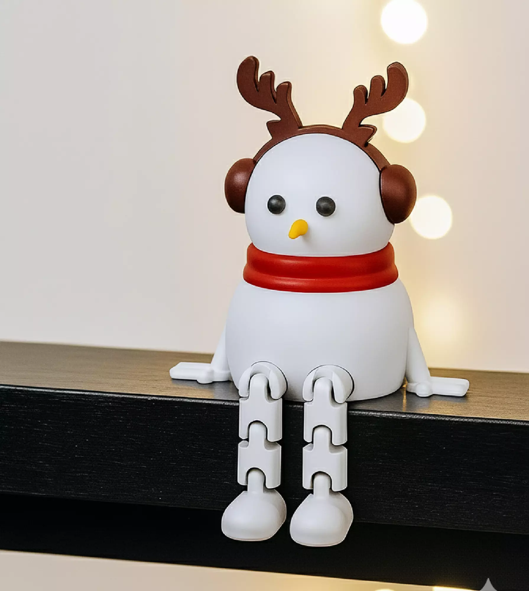 Flexi Xmas Decors Santa Hat Christmas Tree  Reindeer Snowman 3D print model_6