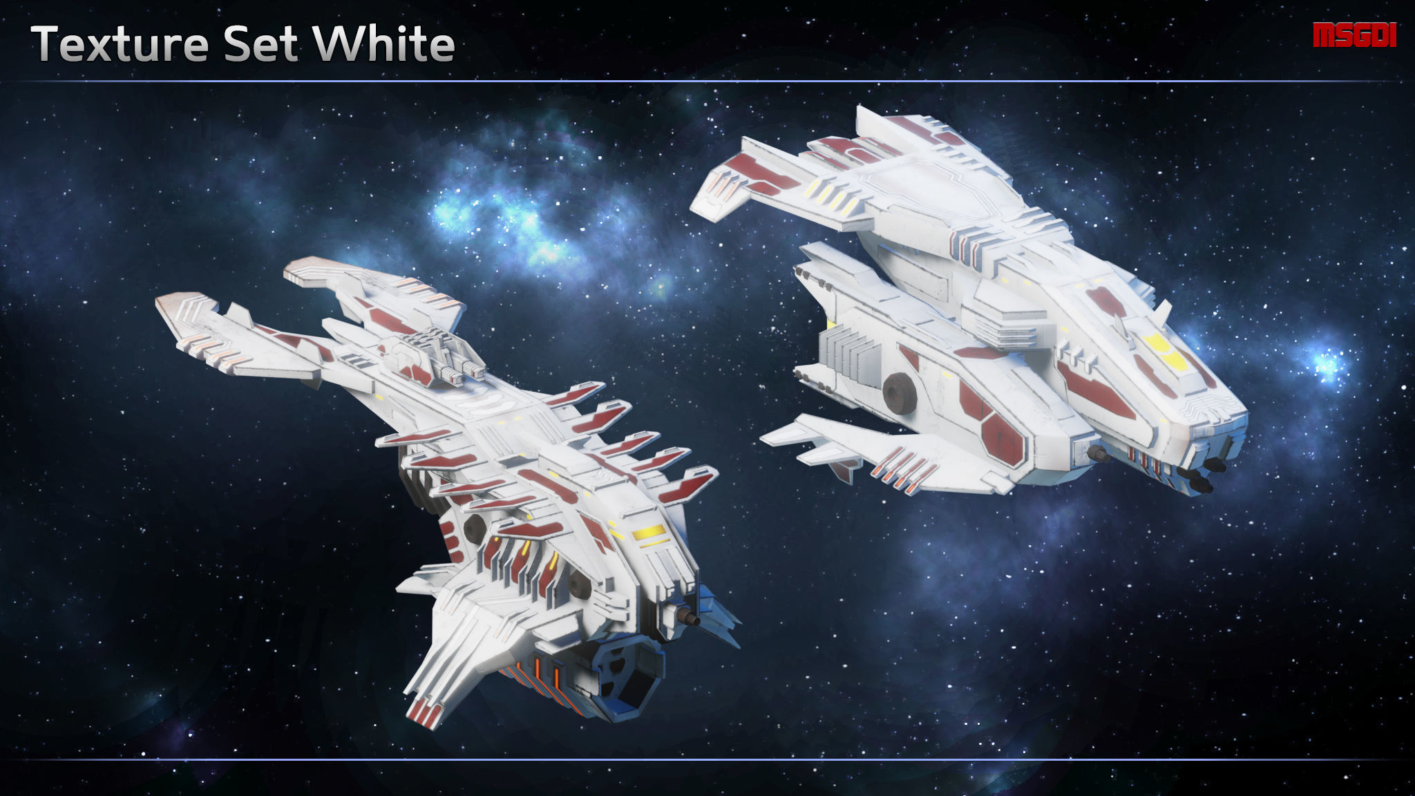 Spaceship Progenitor Frigates Low-poly 3D model_12