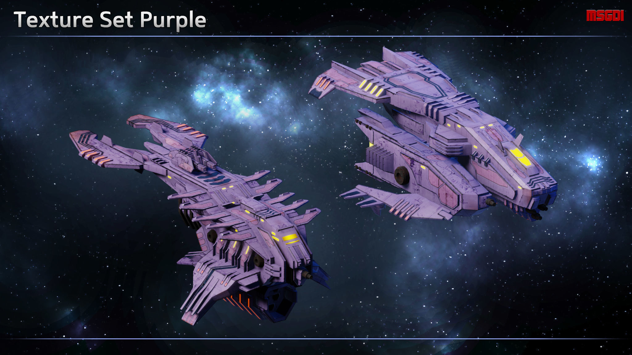 Spaceship Progenitor Frigates Low-poly 3D model_10