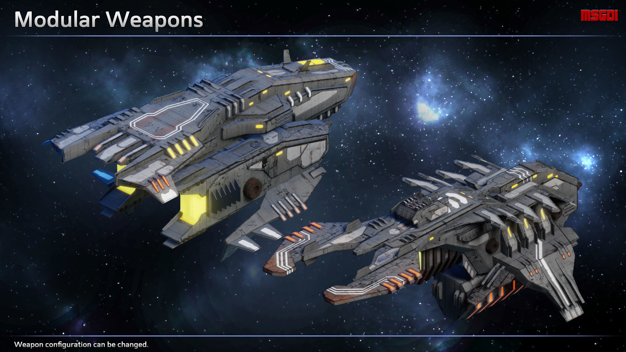 Spaceship Progenitor Frigates Low-poly 3D model_6