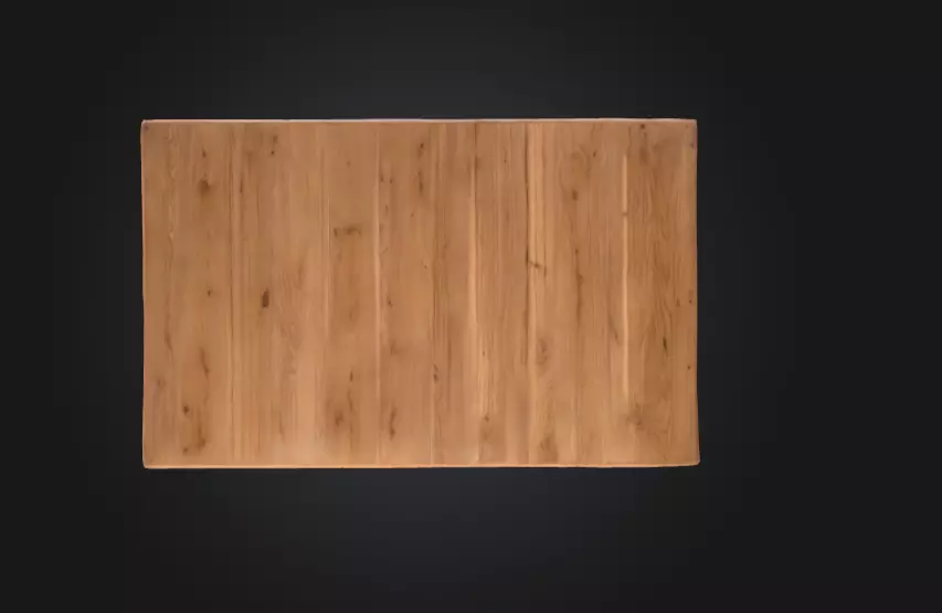 Wooden Log Table Low-poly 3D model_3