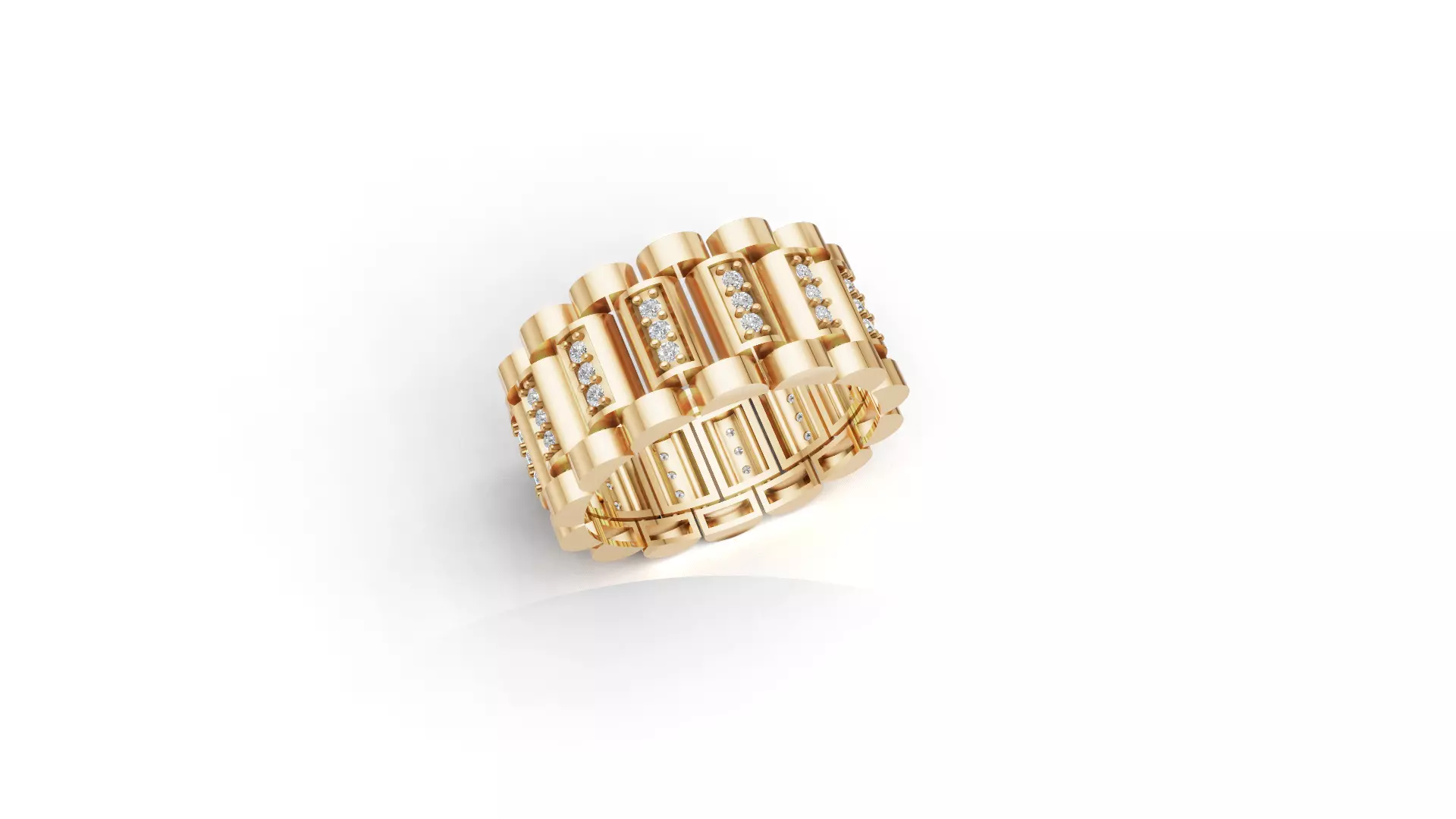 Ring Rolex Articulado 3D print model_0