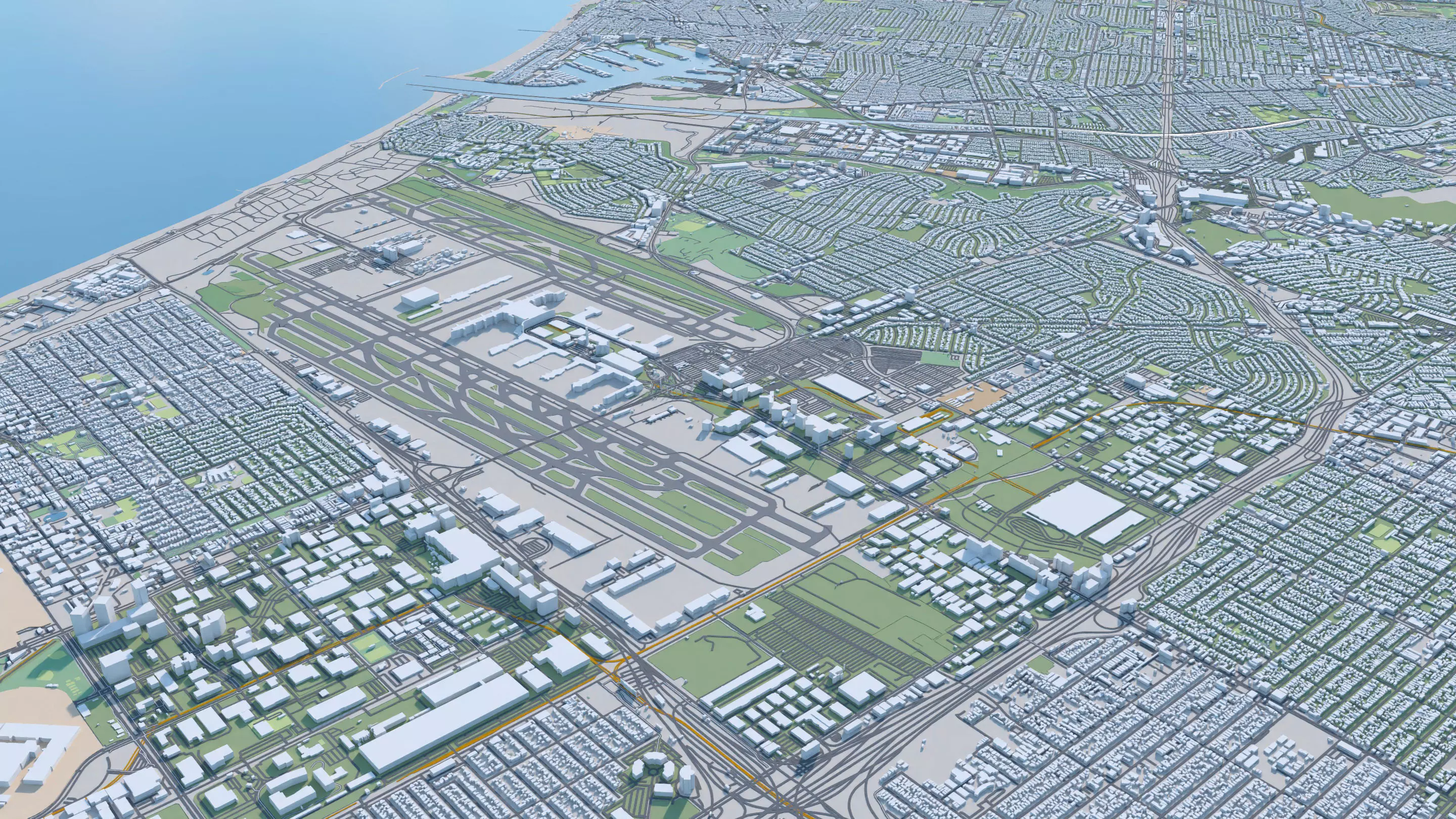 Los Angeles City in California USA 2025 3D model_15