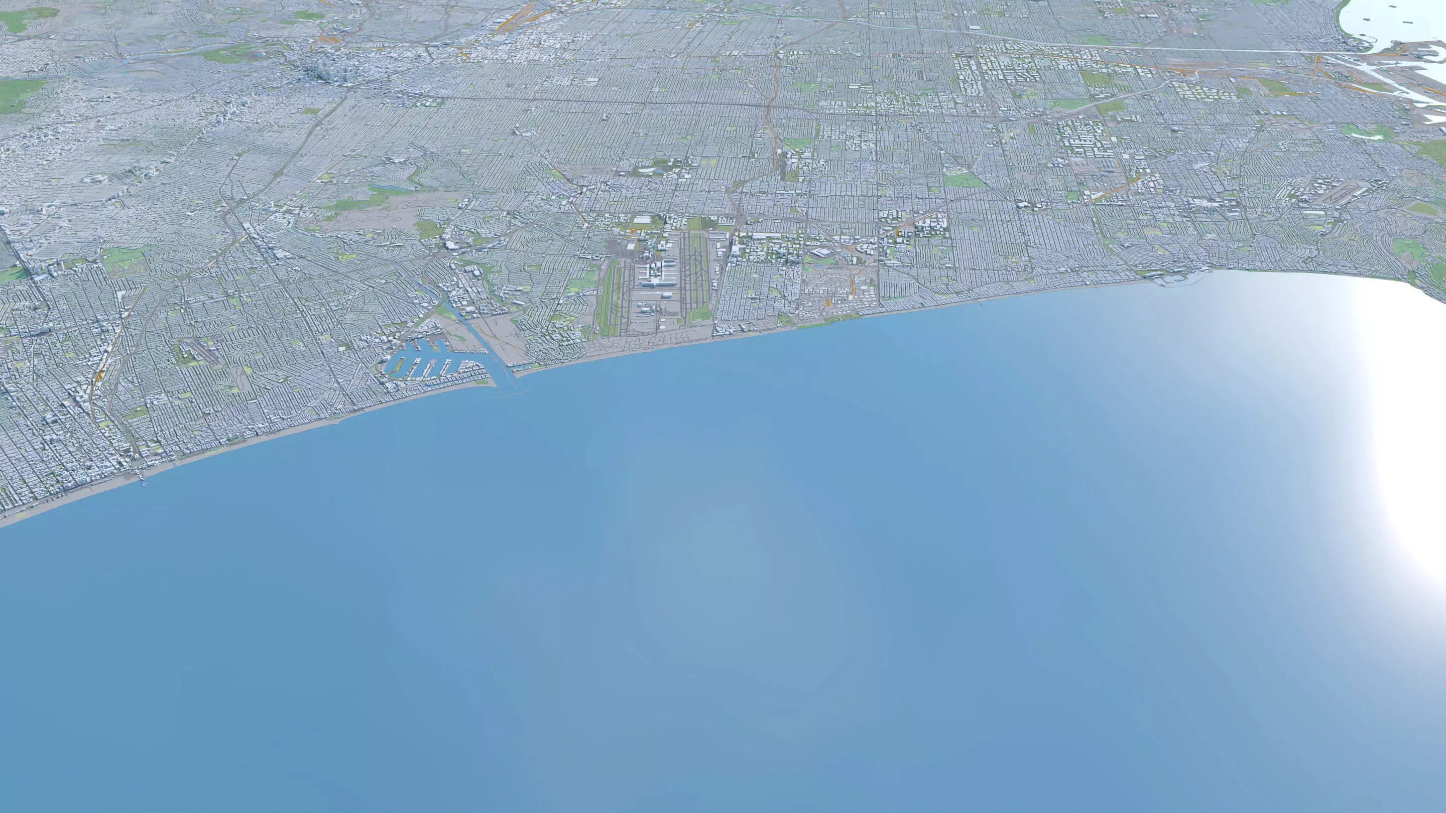 Los Angeles City in California USA 2025 3D model_29