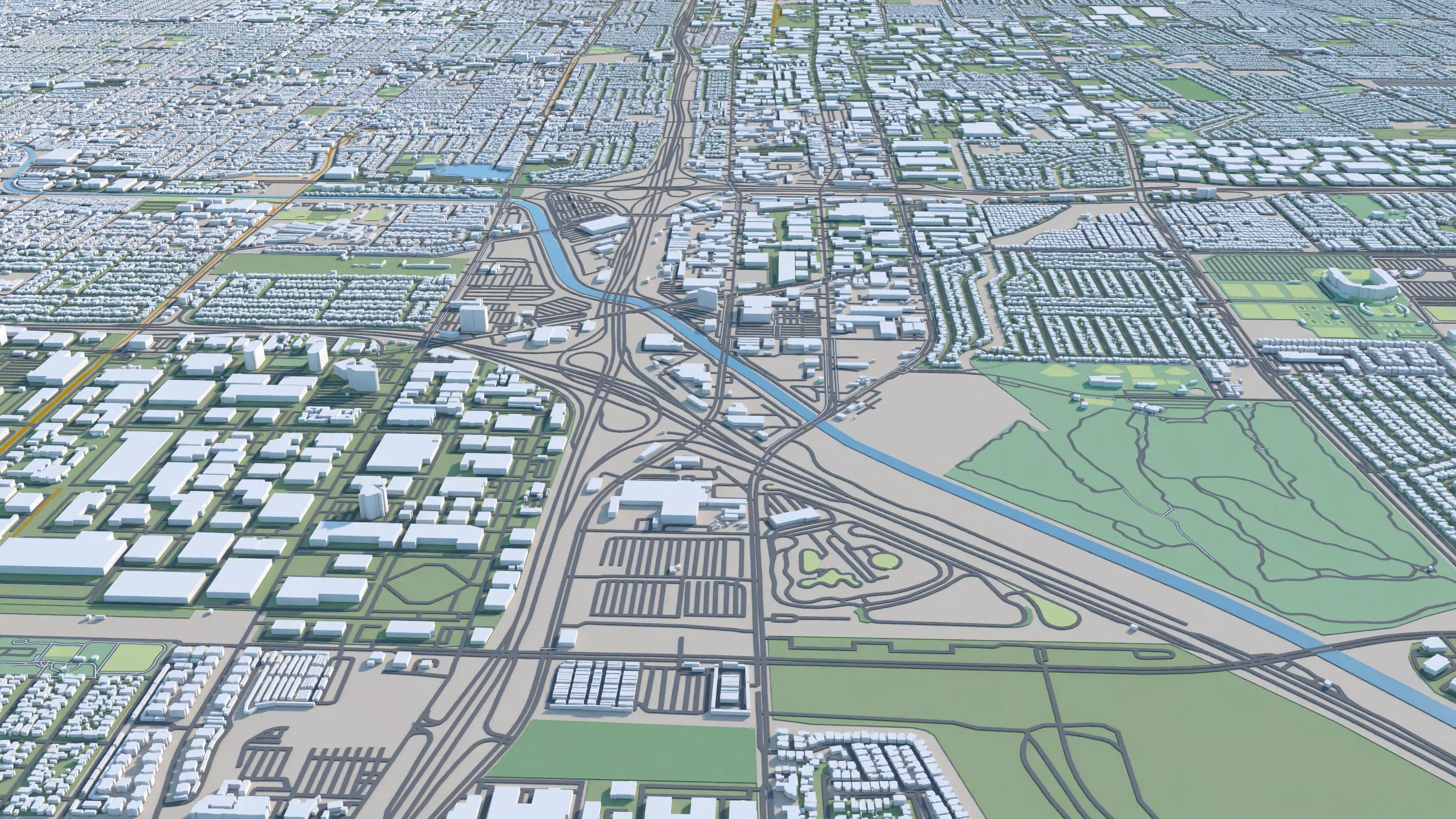 Los Angeles City in California USA 2025 3D model_4
