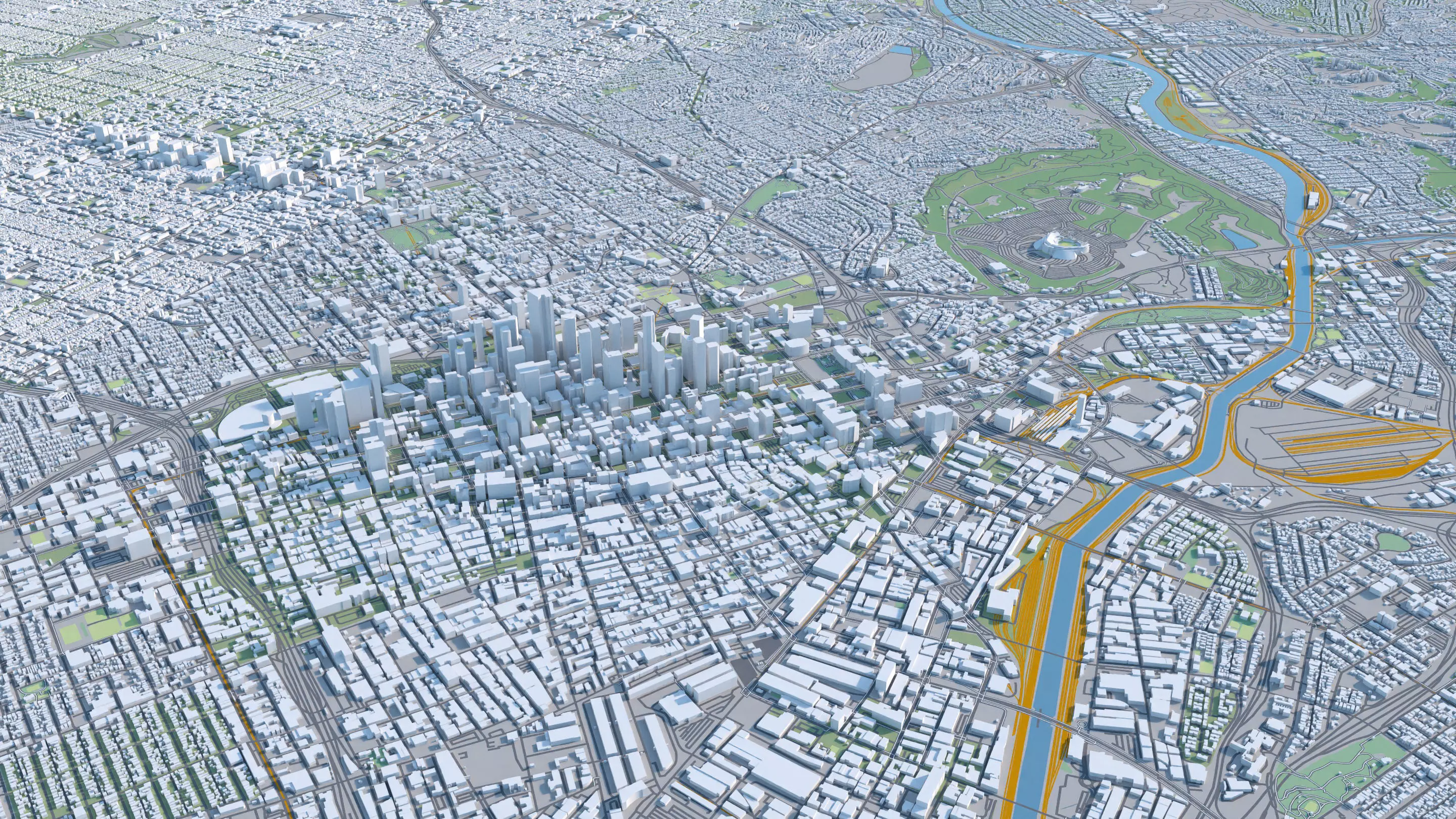 Los Angeles City in California USA 2025 3D model_18