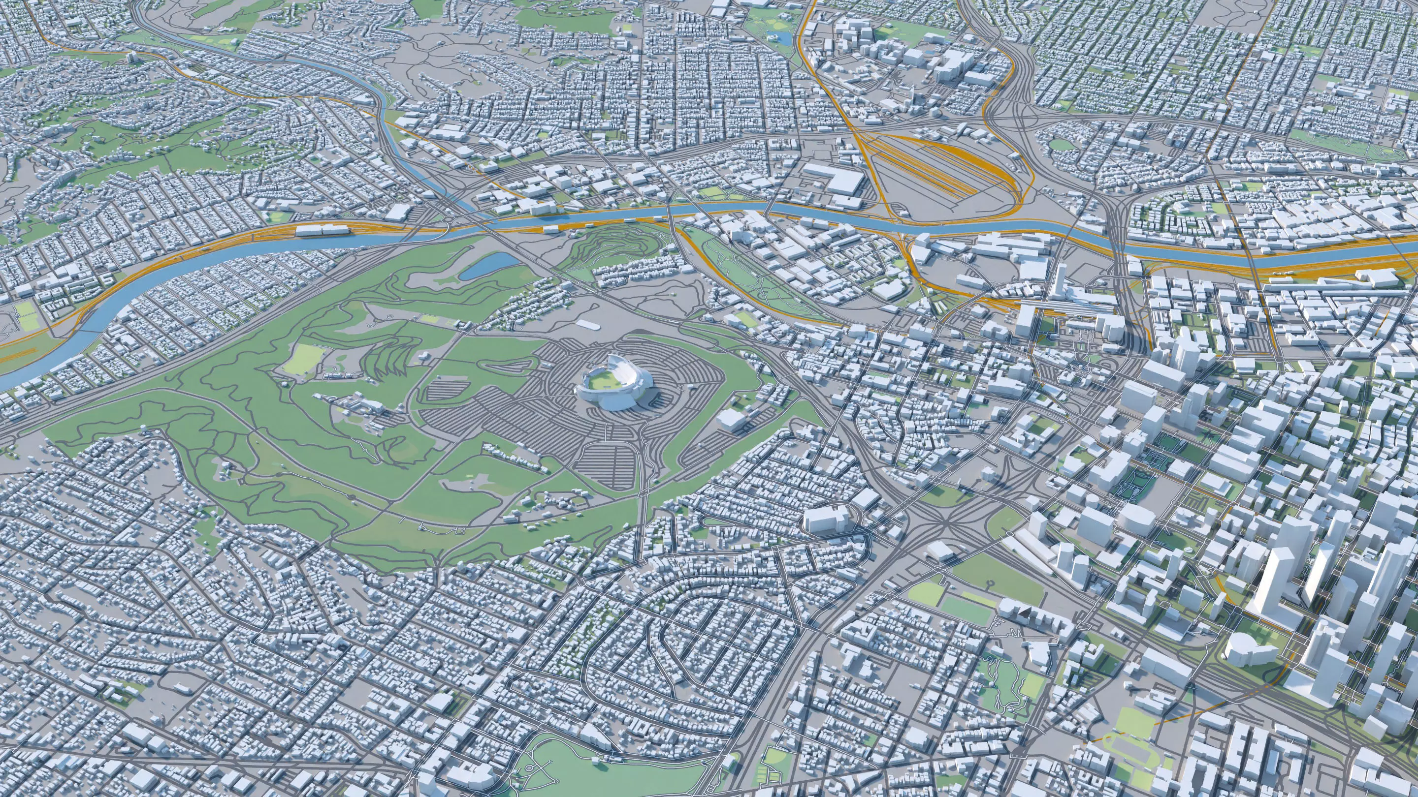 Los Angeles City in California USA 2025 3D model_19