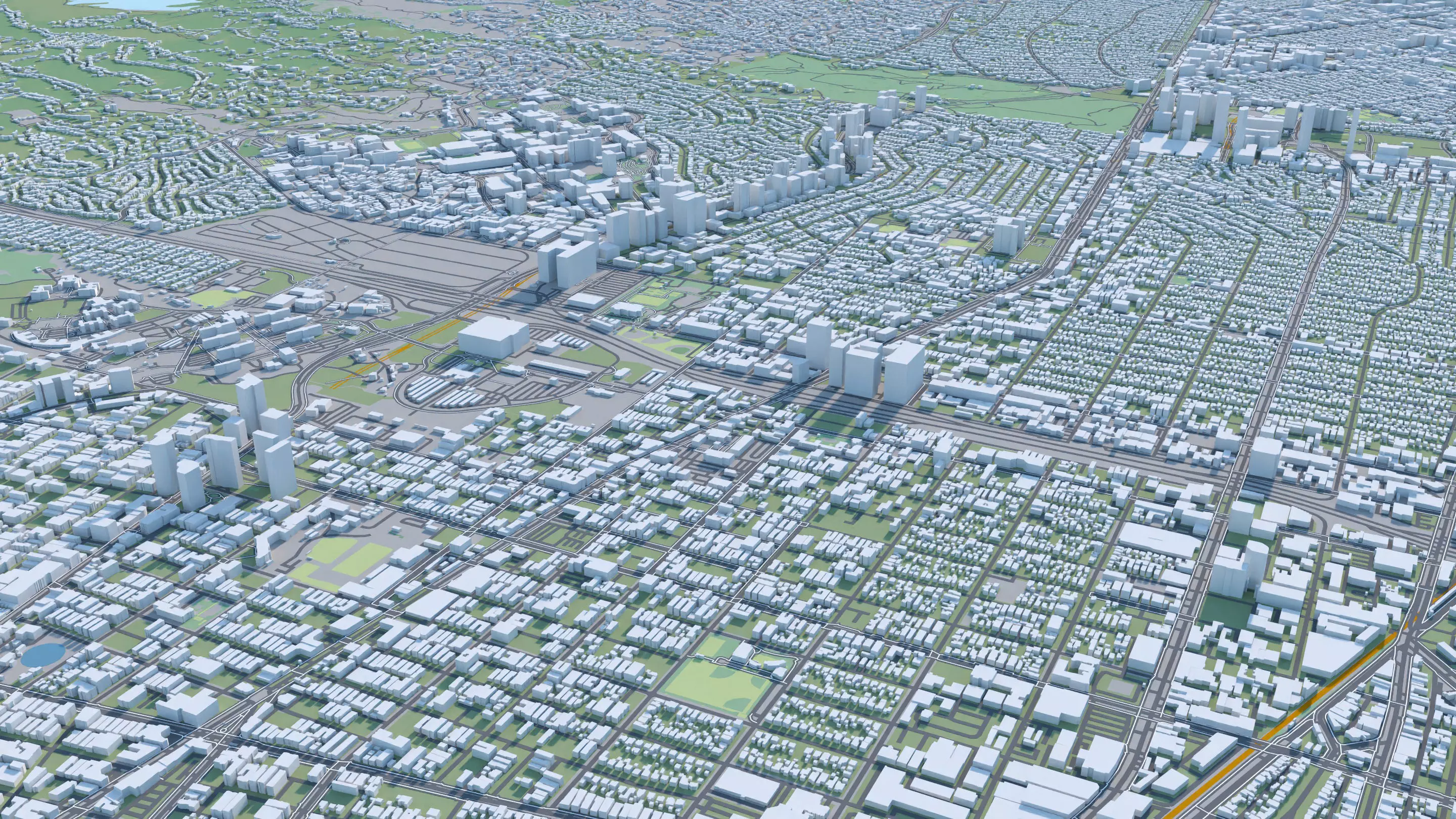 Los Angeles City in California USA 2025 3D model_32
