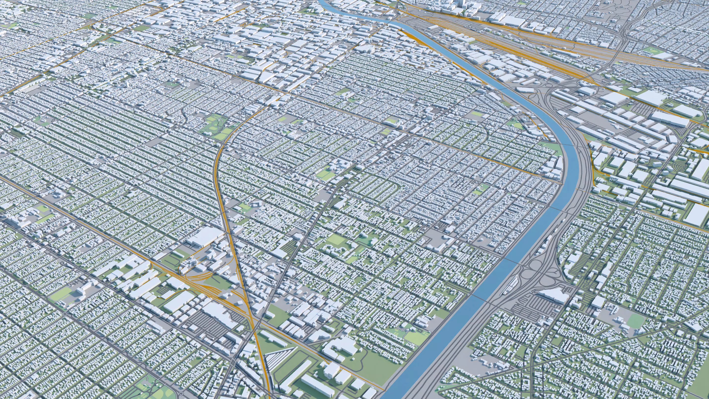 Los Angeles City in California USA 2025 3D model_17