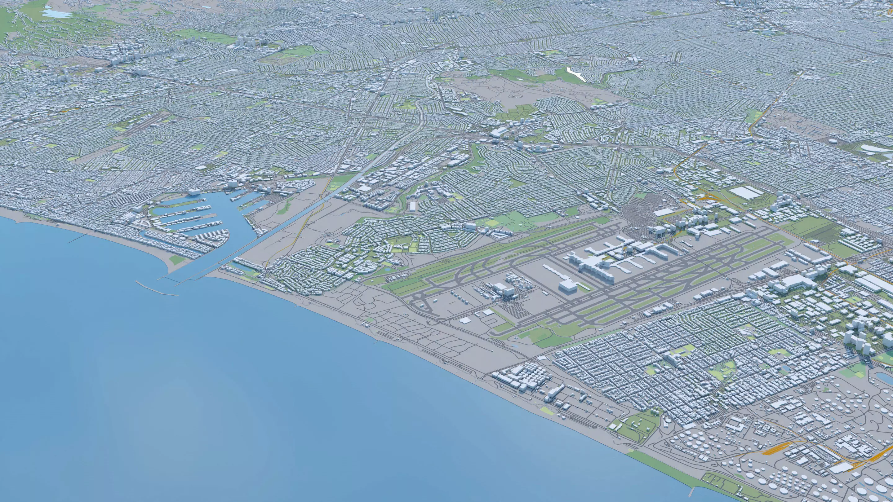 Los Angeles City in California USA 2025 3D model_28