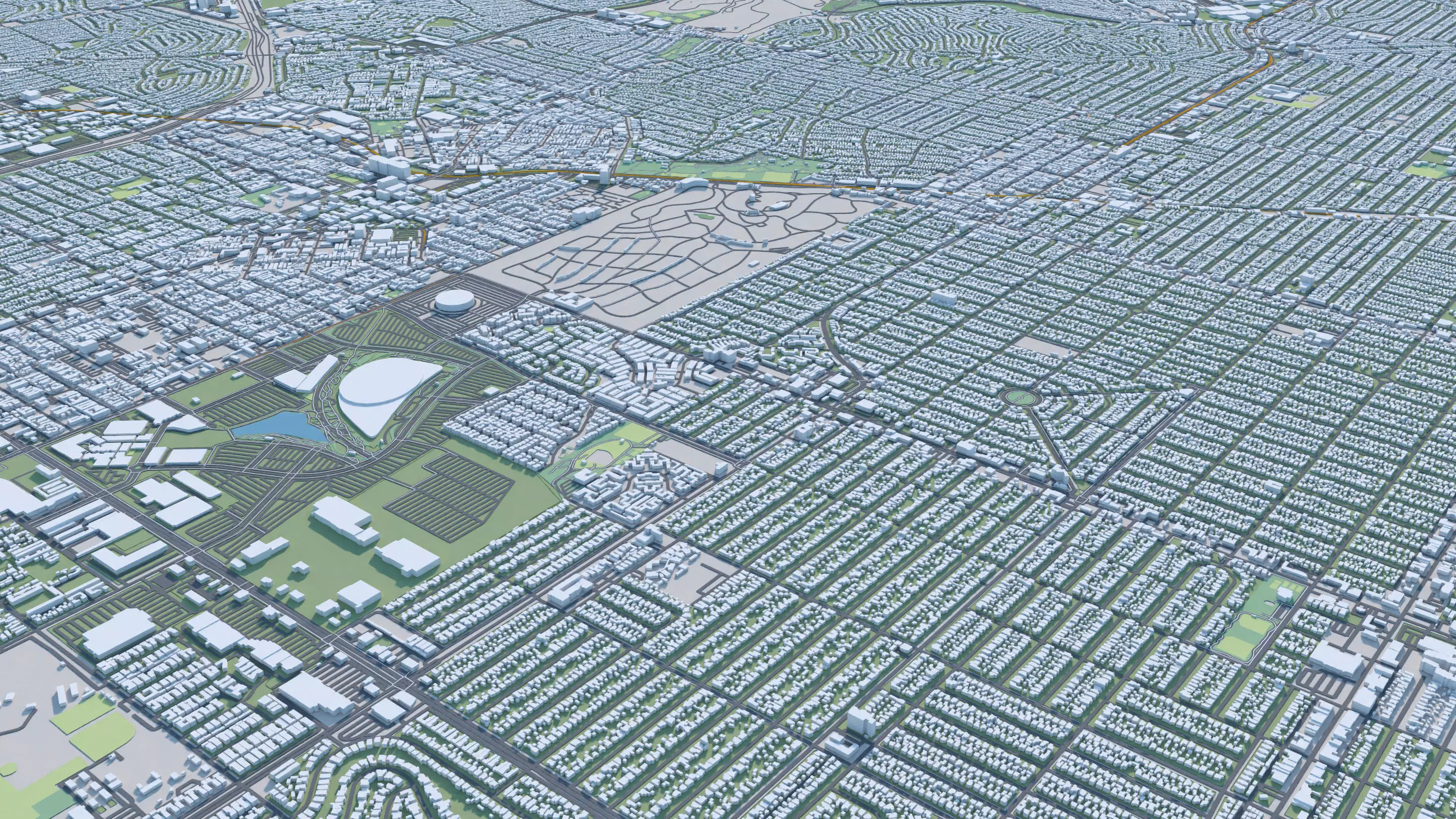 Los Angeles City in California USA 2025 3D model_16