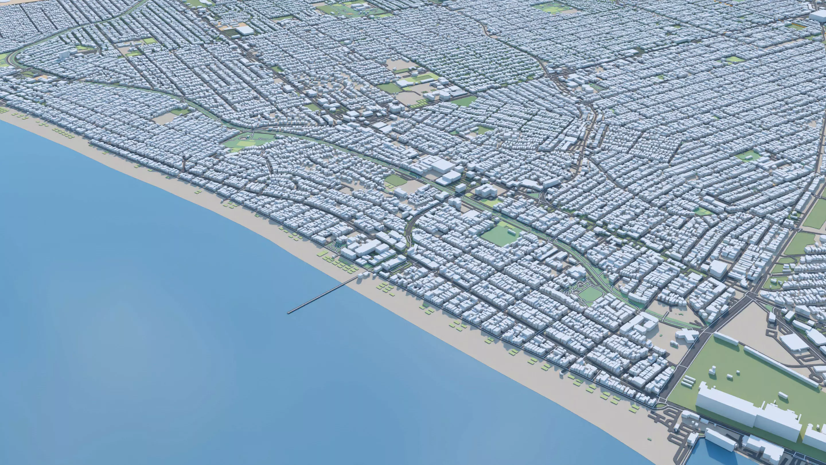 Los Angeles City in California USA 2025 3D model_7