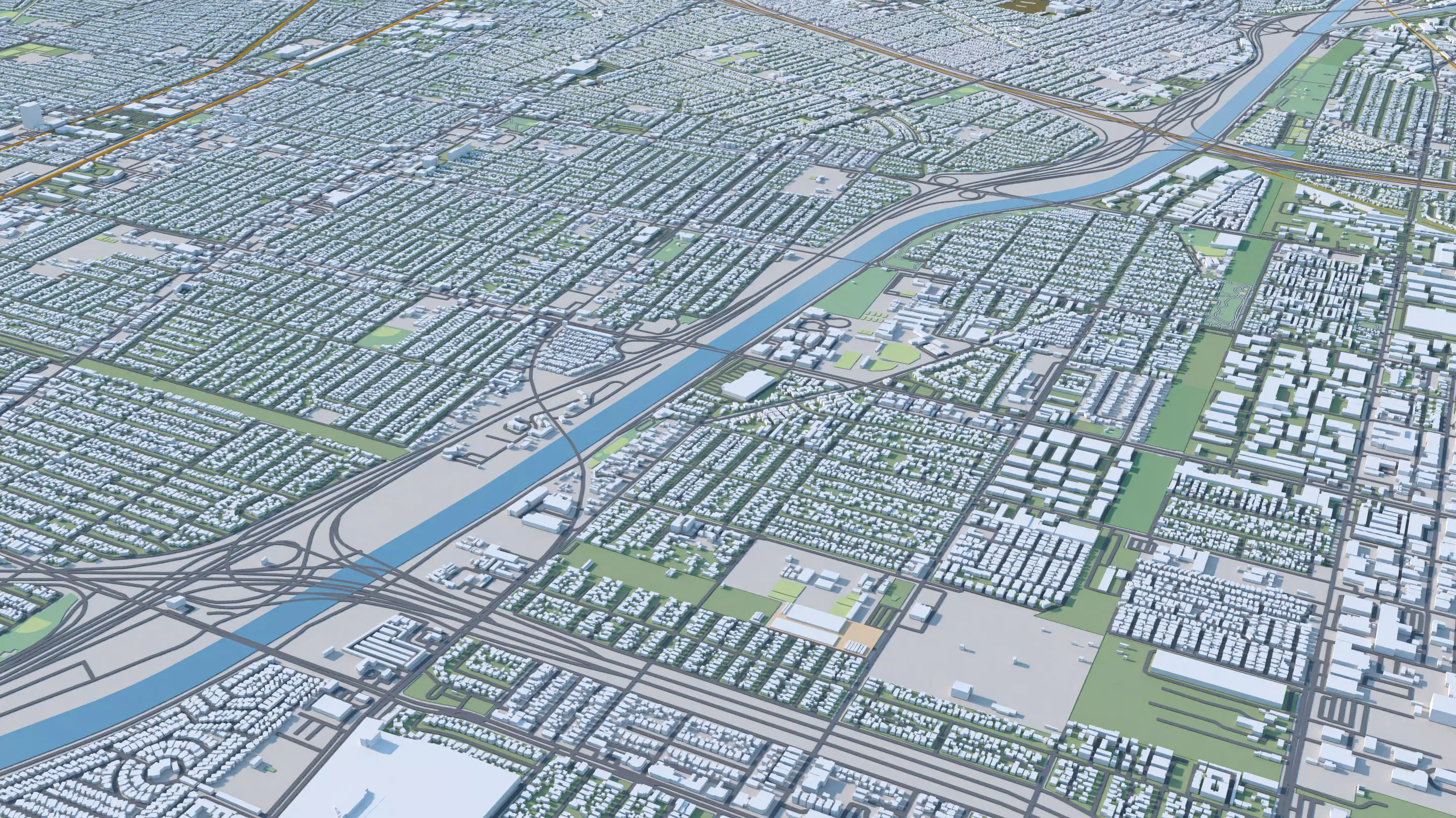 Los Angeles City in California USA 2025 3D model_12