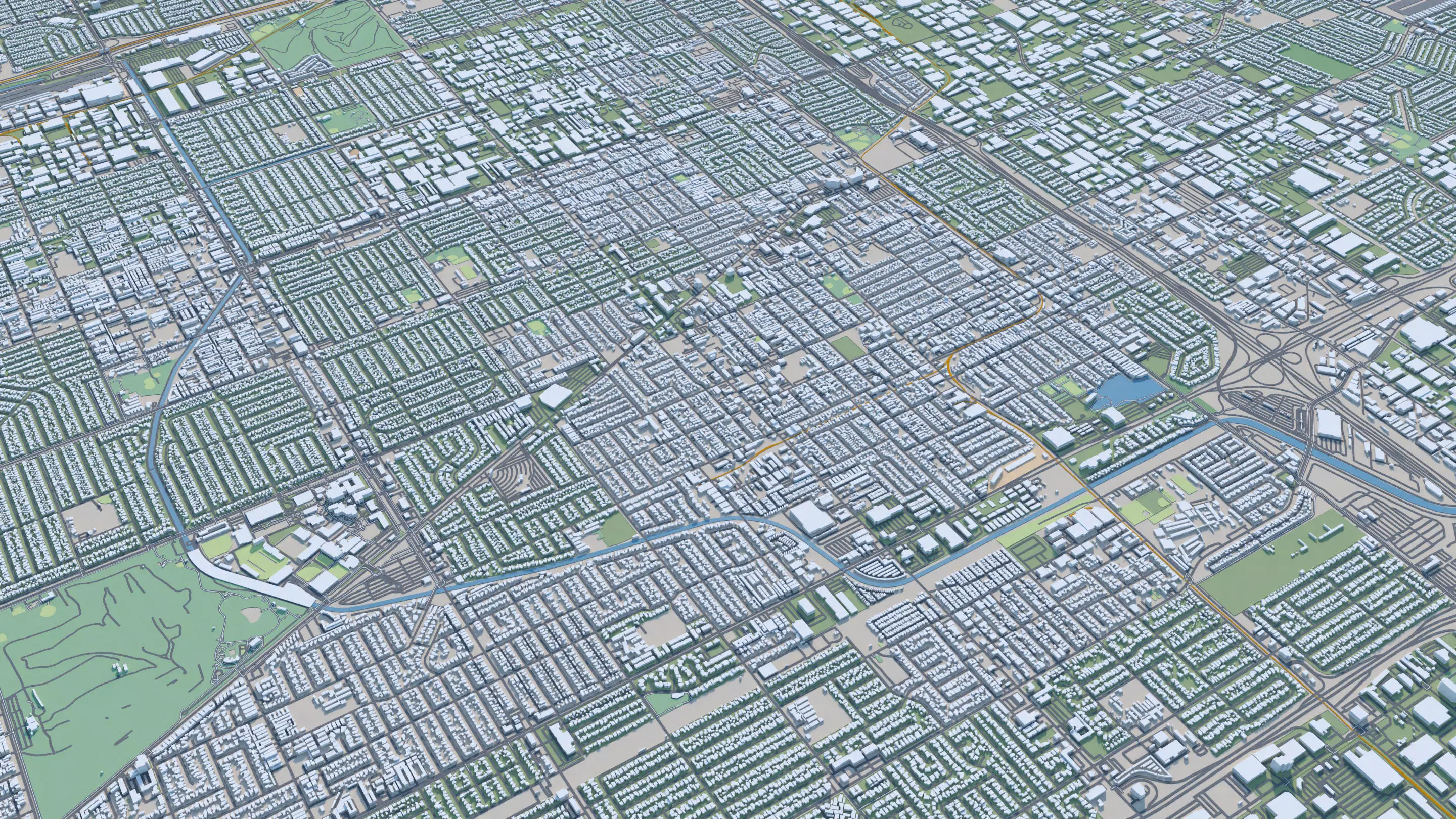 Los Angeles City in California USA 2025 3D model_5