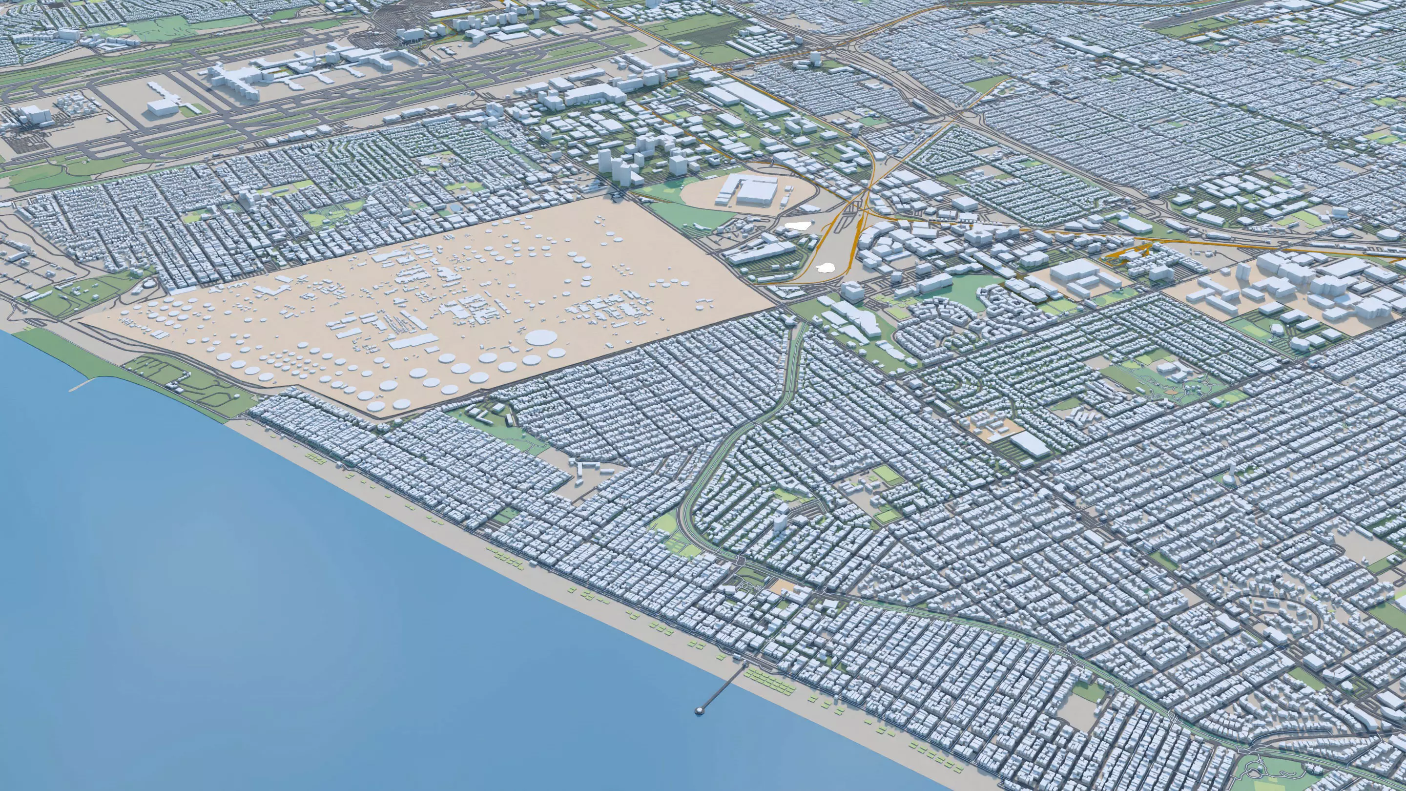 Los Angeles City in California USA 2025 3D model_8