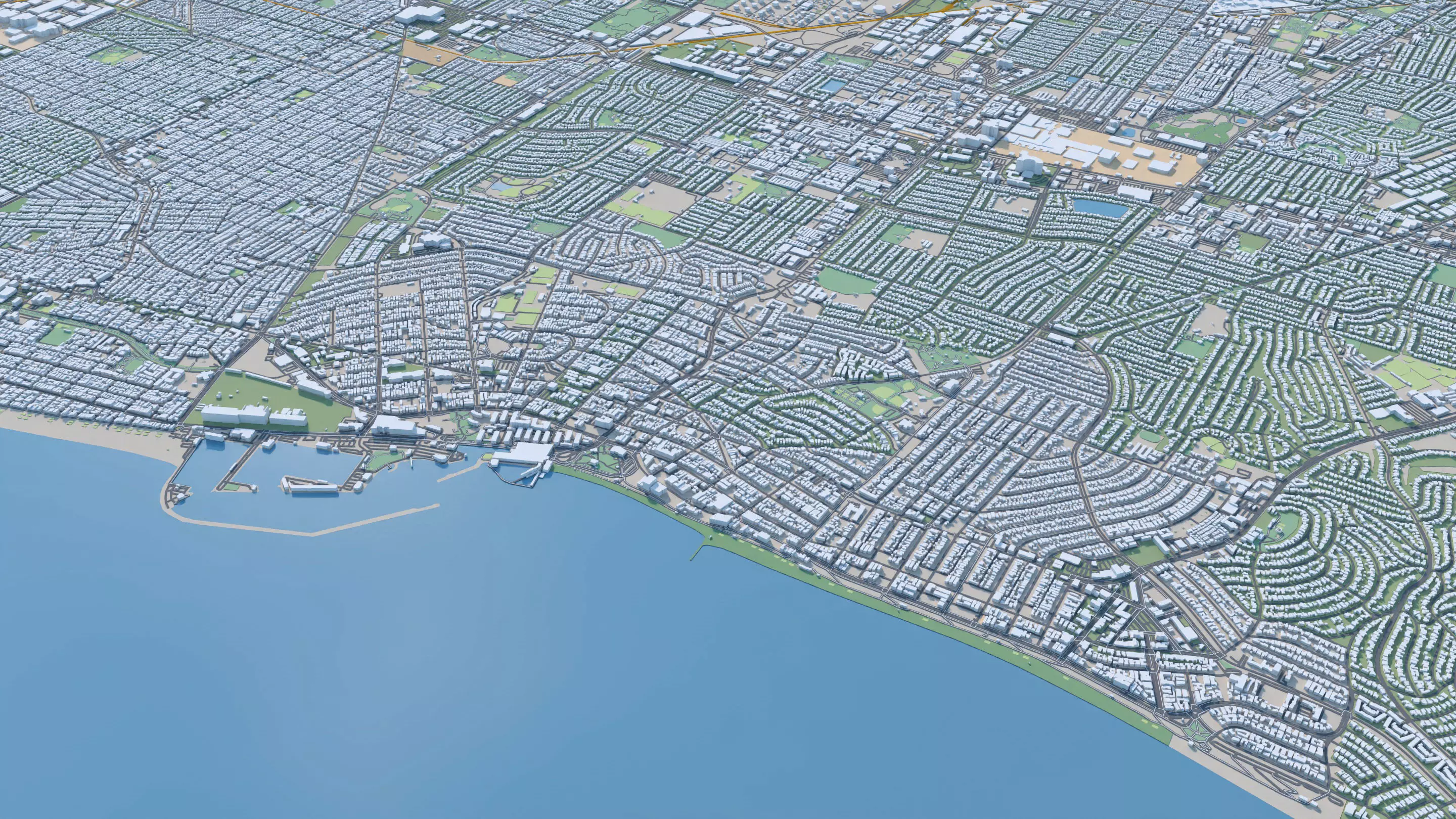 Los Angeles City in California USA 2025 3D model_6