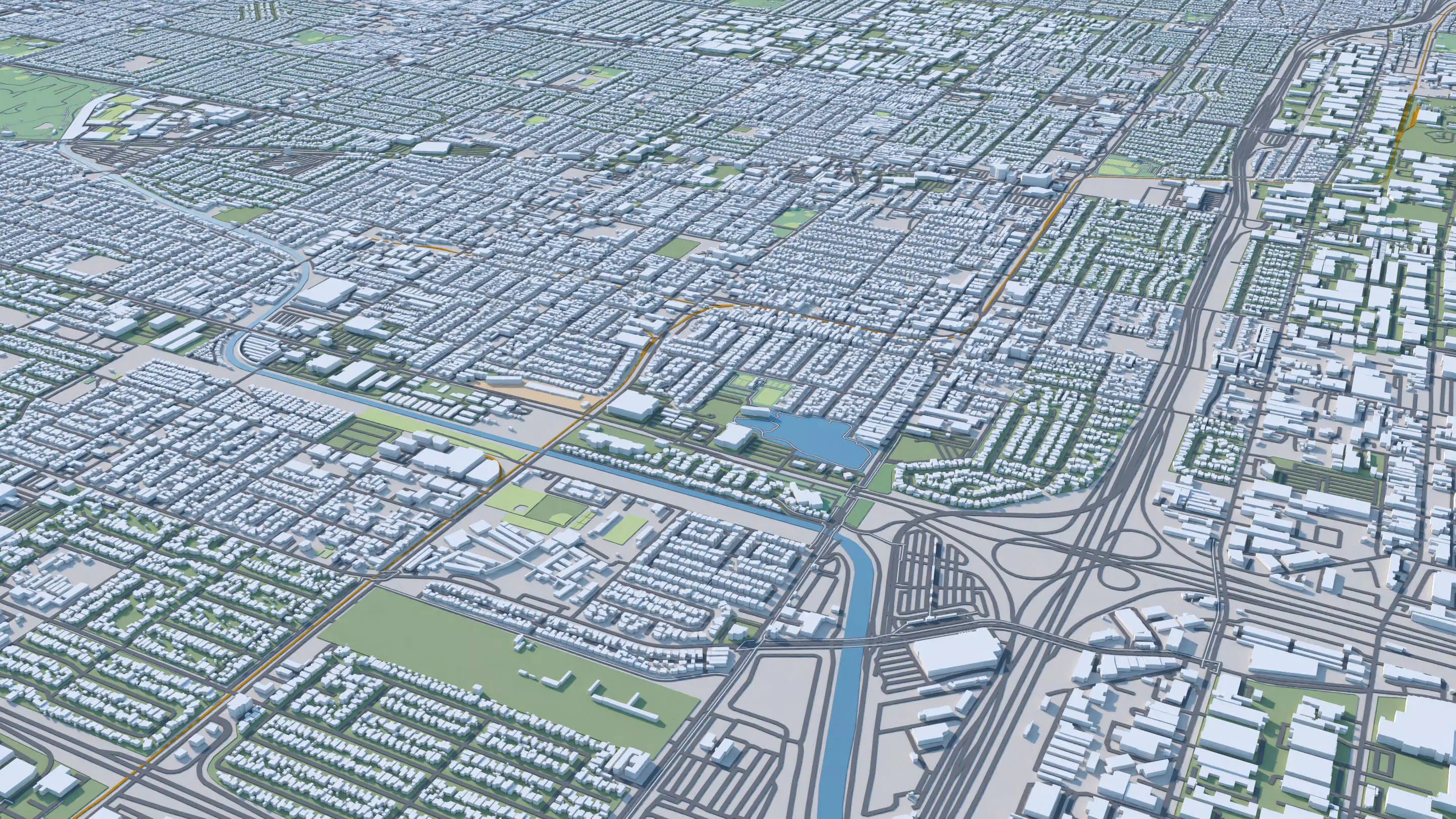 Los Angeles City in California USA 2025 3D model_13