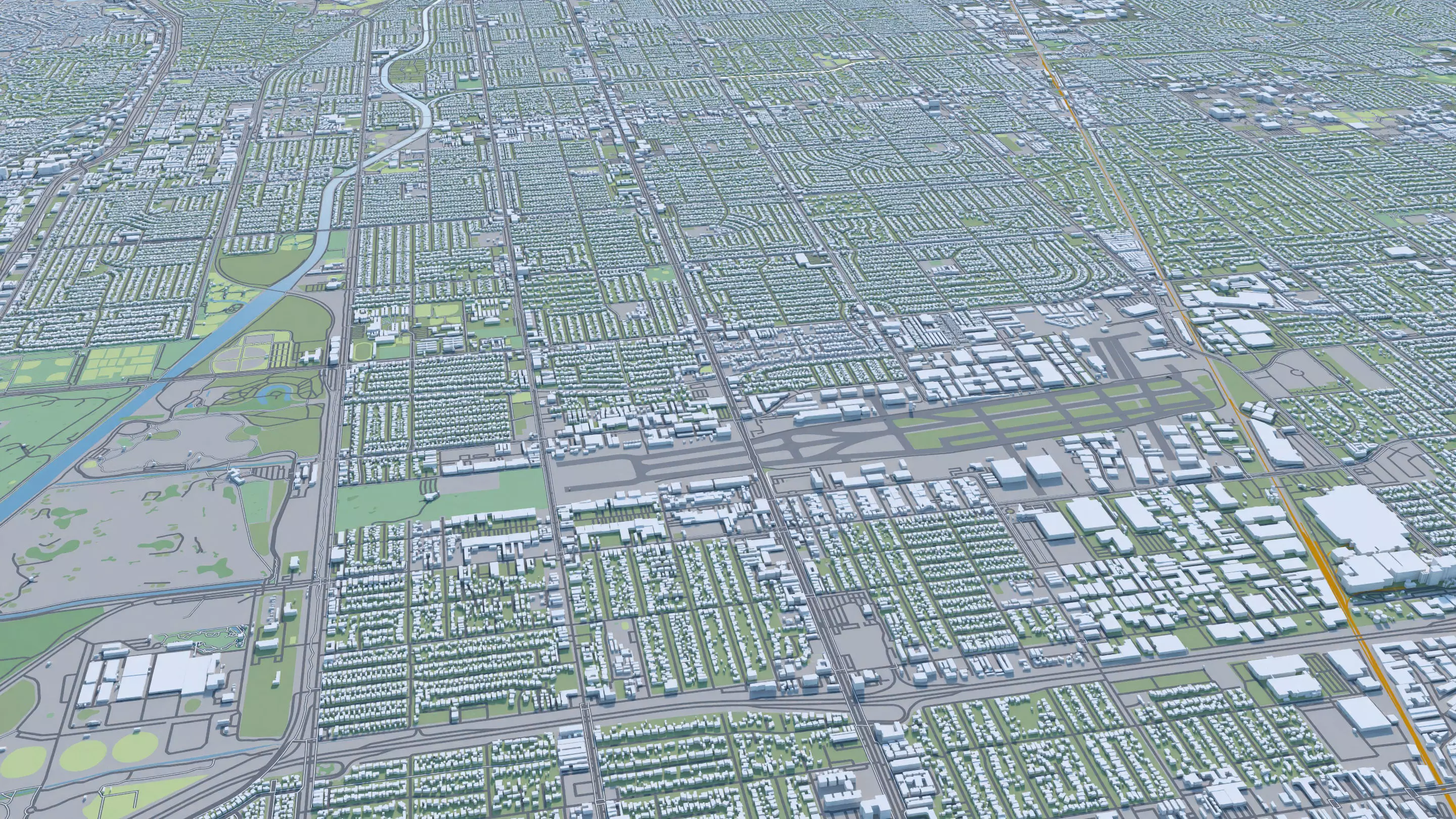 Los Angeles City in California USA 2025 3D model_34