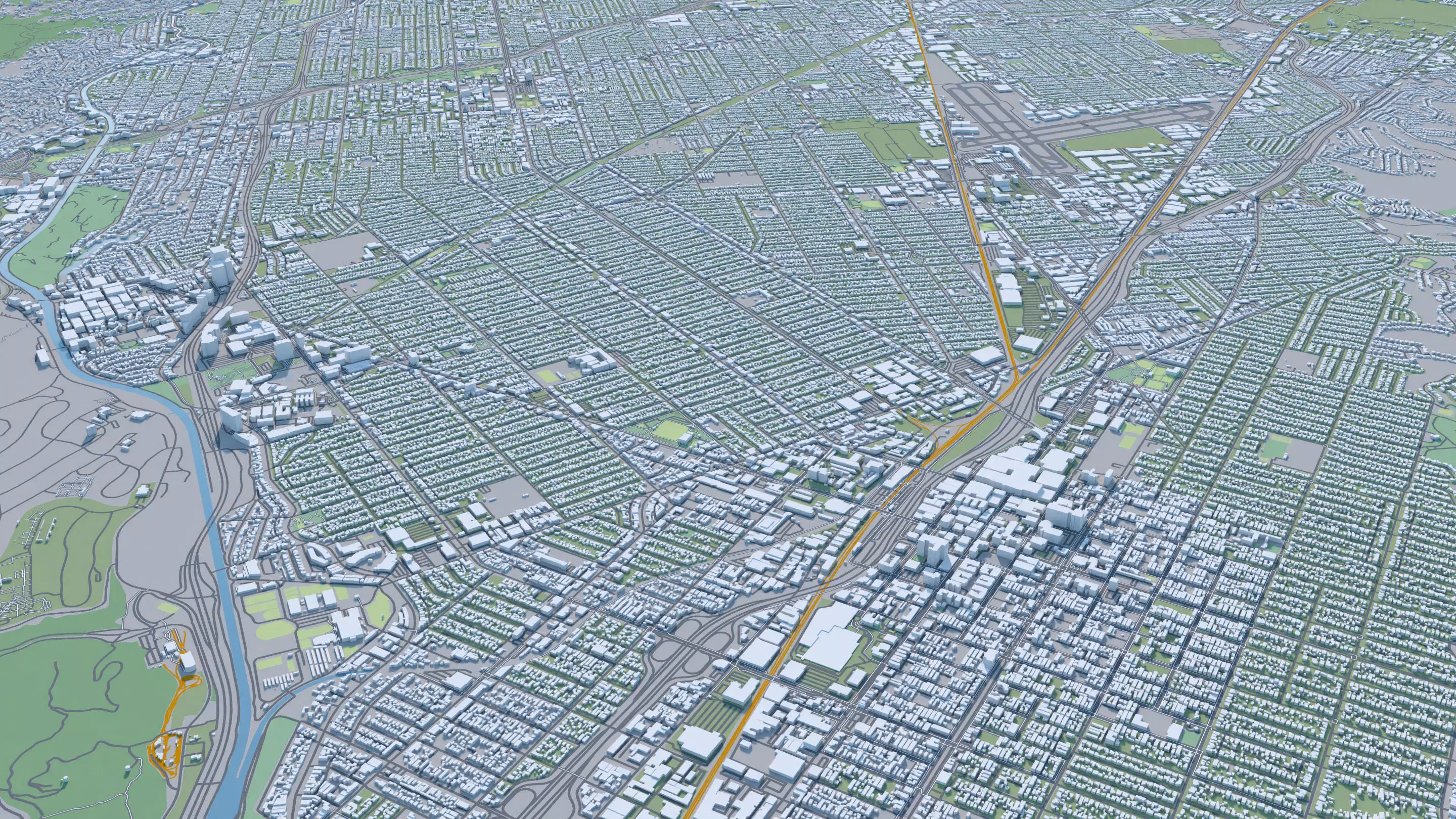 Los Angeles City in California USA 2025 3D model_33