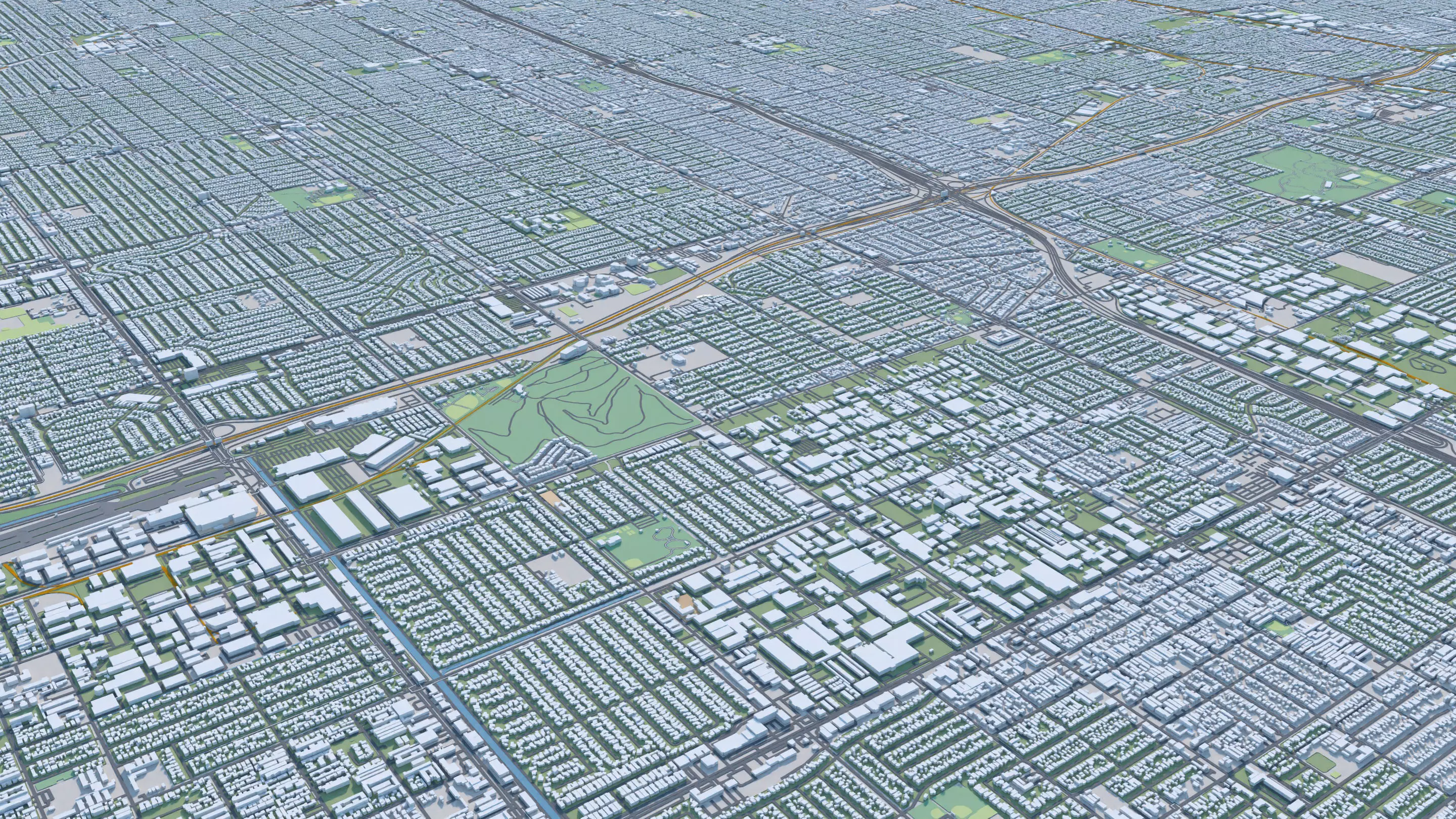 Los Angeles City in California USA 2025 3D model_9