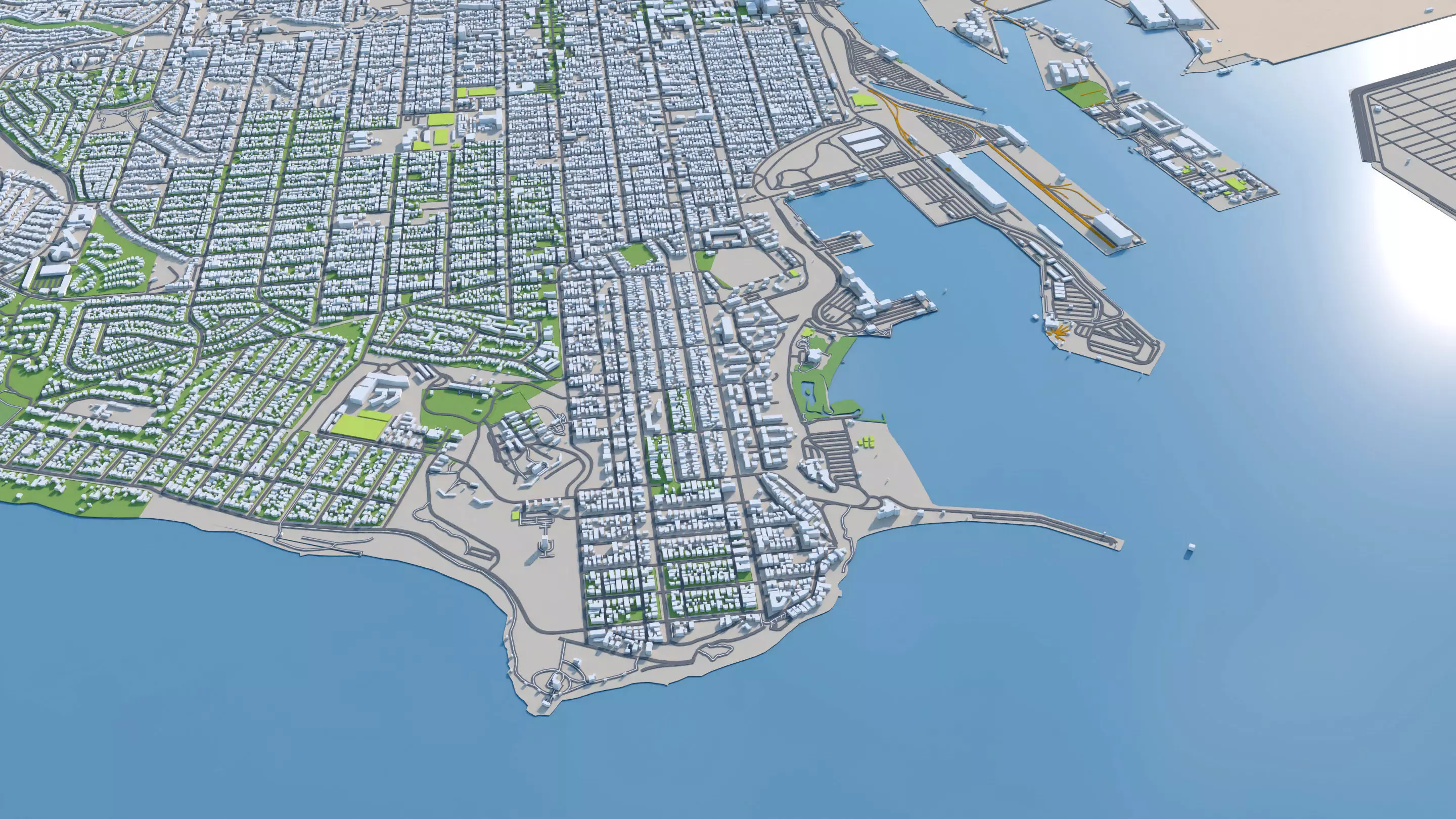 Los Angeles City in California USA 2025 3D model_2