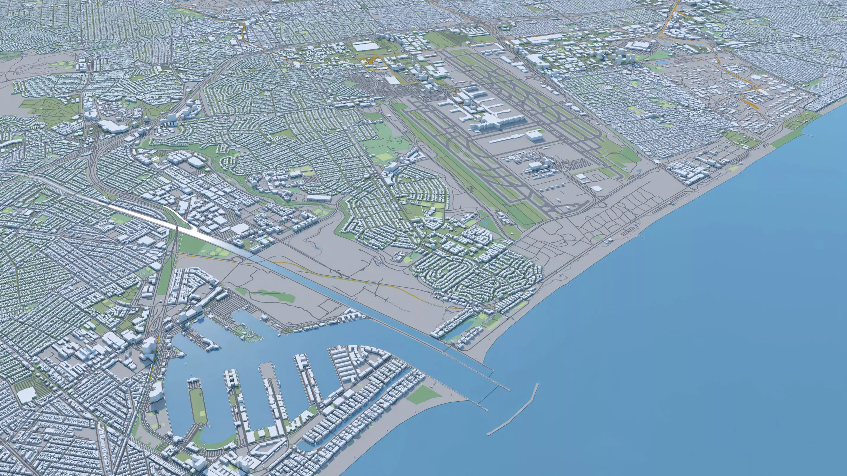 Los Angeles City in California USA 2025 3D model_26