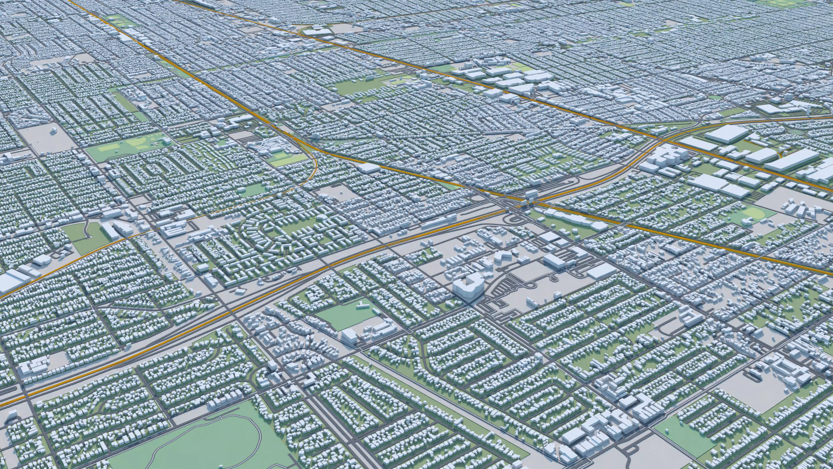 Los Angeles City in California USA 2025 3D model_10