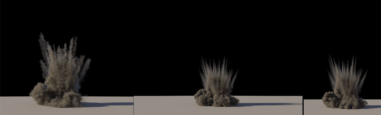 Houdini to Arnold - Shrapnel Explosion Asset Low-poly 3D model_16