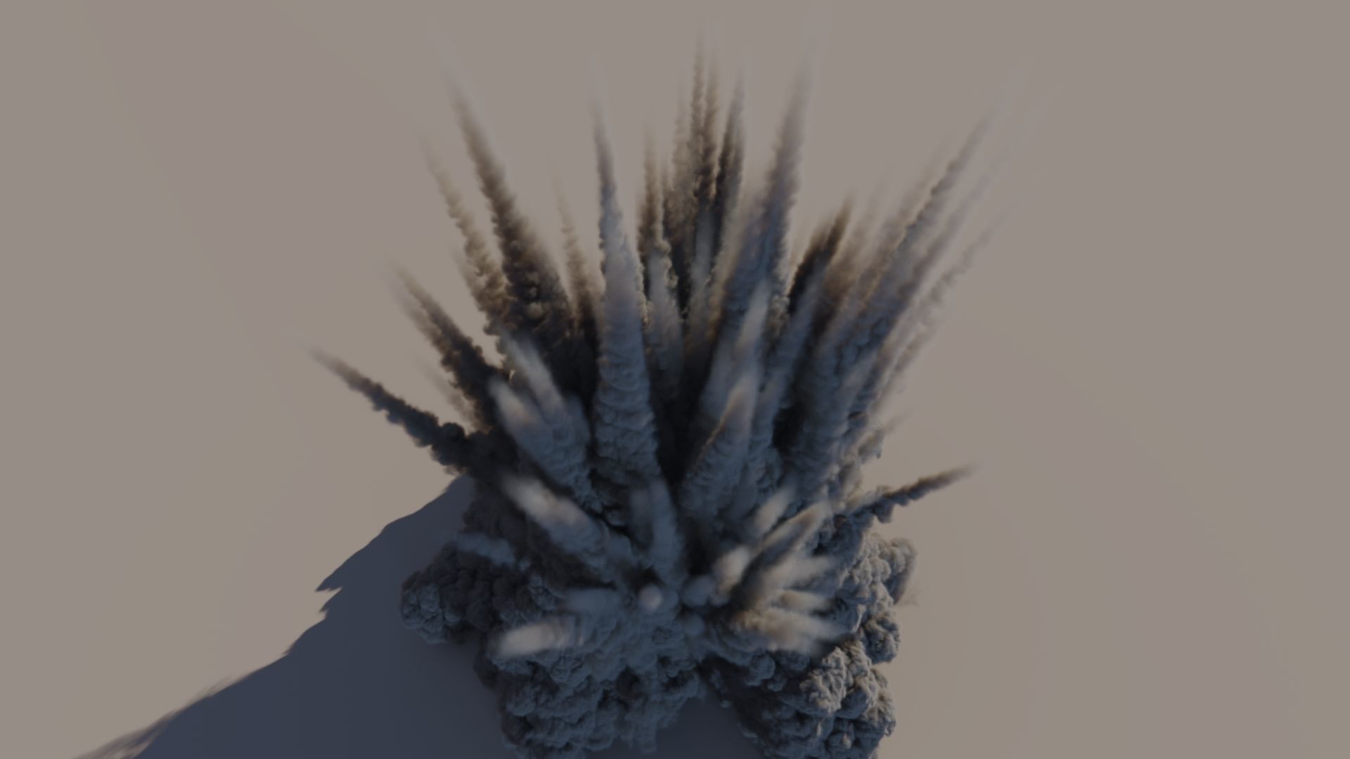 Houdini to Arnold - Shrapnel Explosion Asset Low-poly 3D model_13