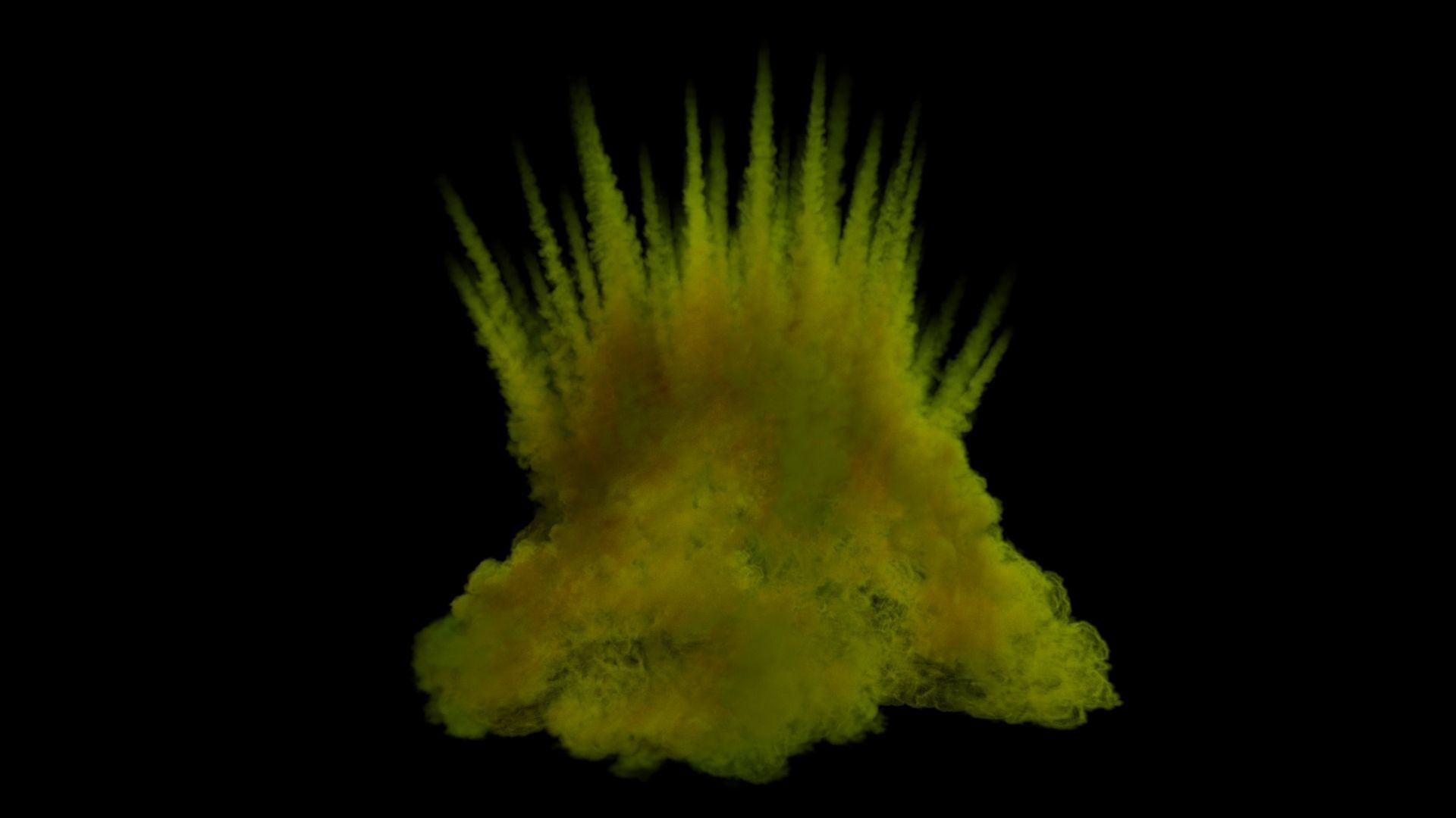 Houdini to Arnold - Shrapnel Explosion Asset Low-poly 3D model_2