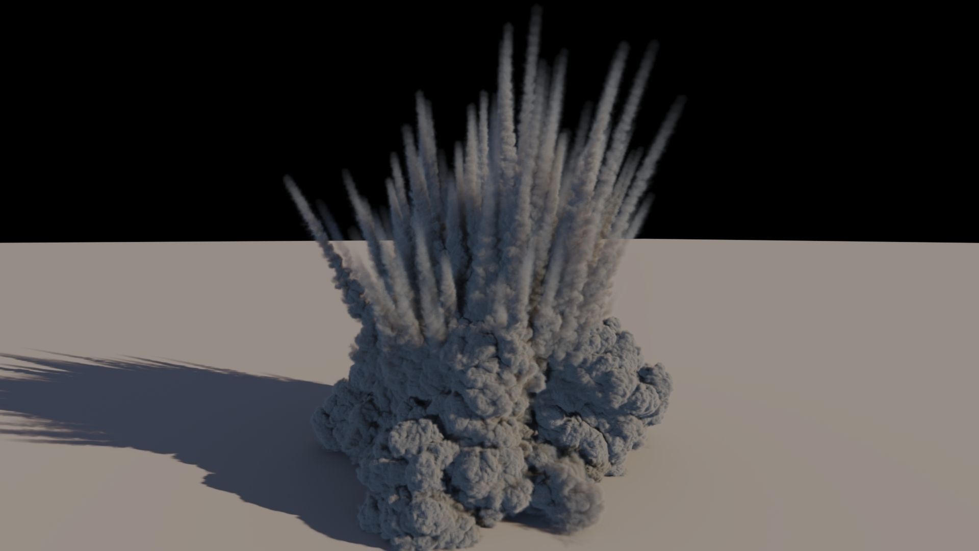 Houdini to Arnold - Shrapnel Explosion Asset Low-poly 3D model_10