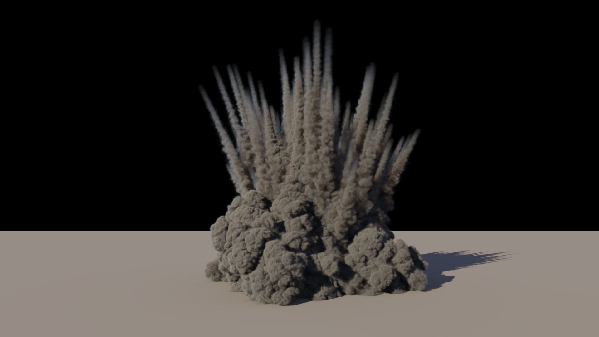 Houdini to Arnold - Shrapnel Explosion Asset Low-poly 3D model_12