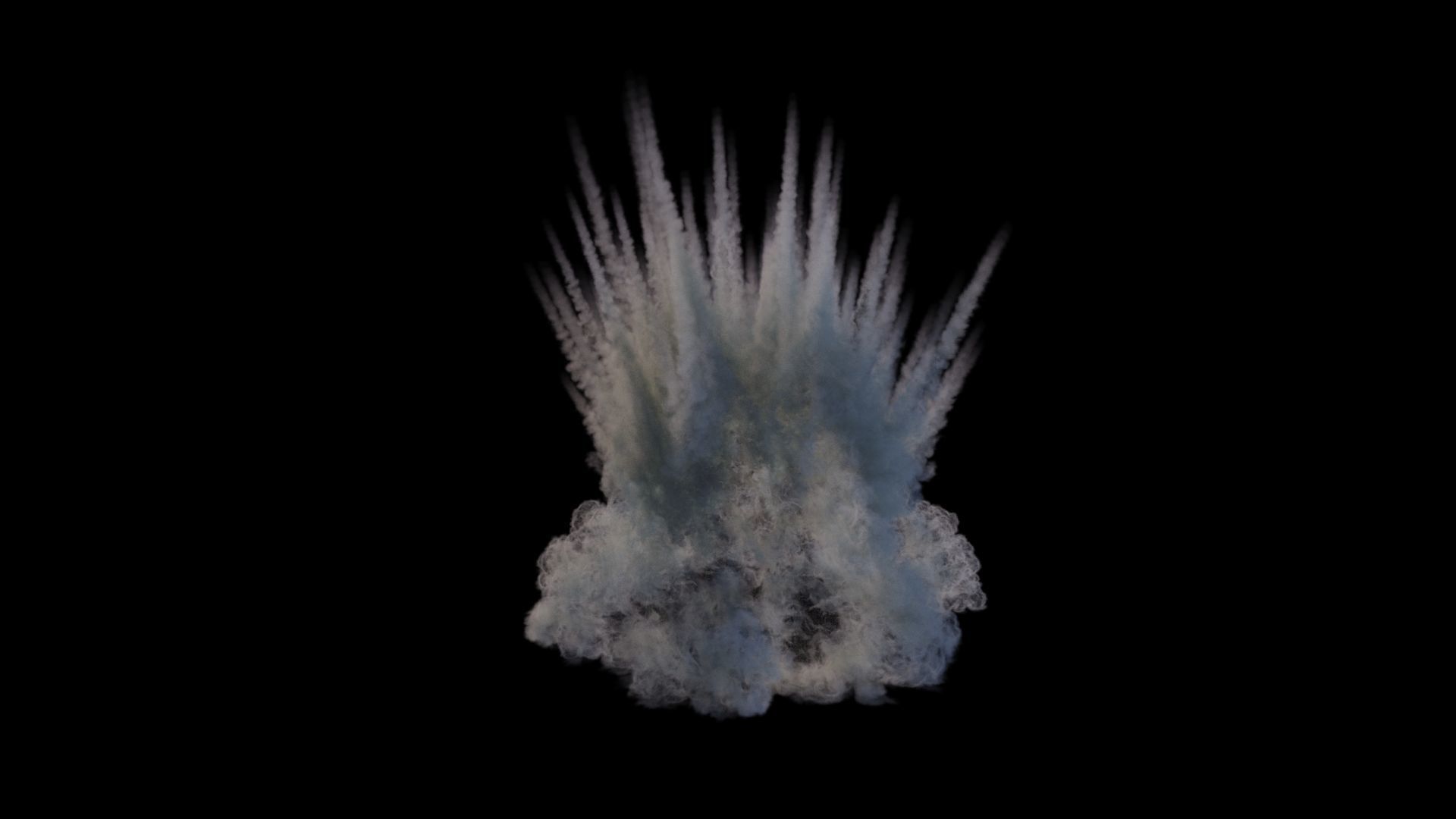 Houdini to Arnold - Shrapnel Explosion Asset Low-poly 3D model_7