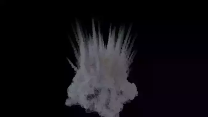 Houdini to Arnold - Shrapnel Explosion Asset Low-poly 3D model