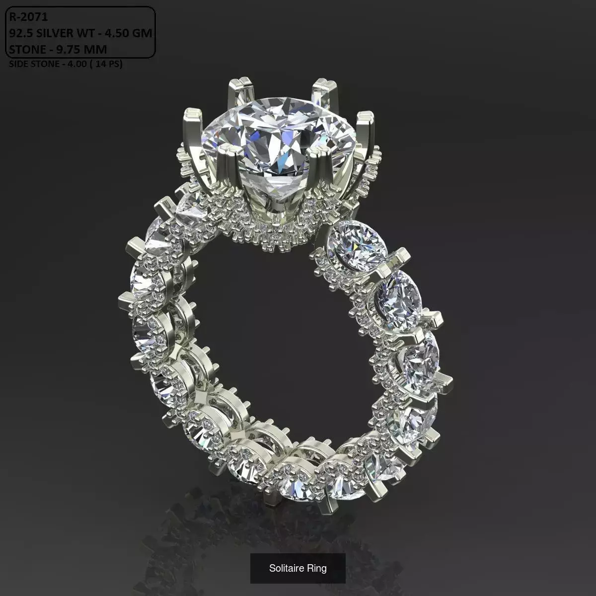 2028 Solitaire rings models 3D Model Collection_661